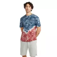 Champion Men's Unity Tie-Dye Tee-Blue/Red - BLUE/RED