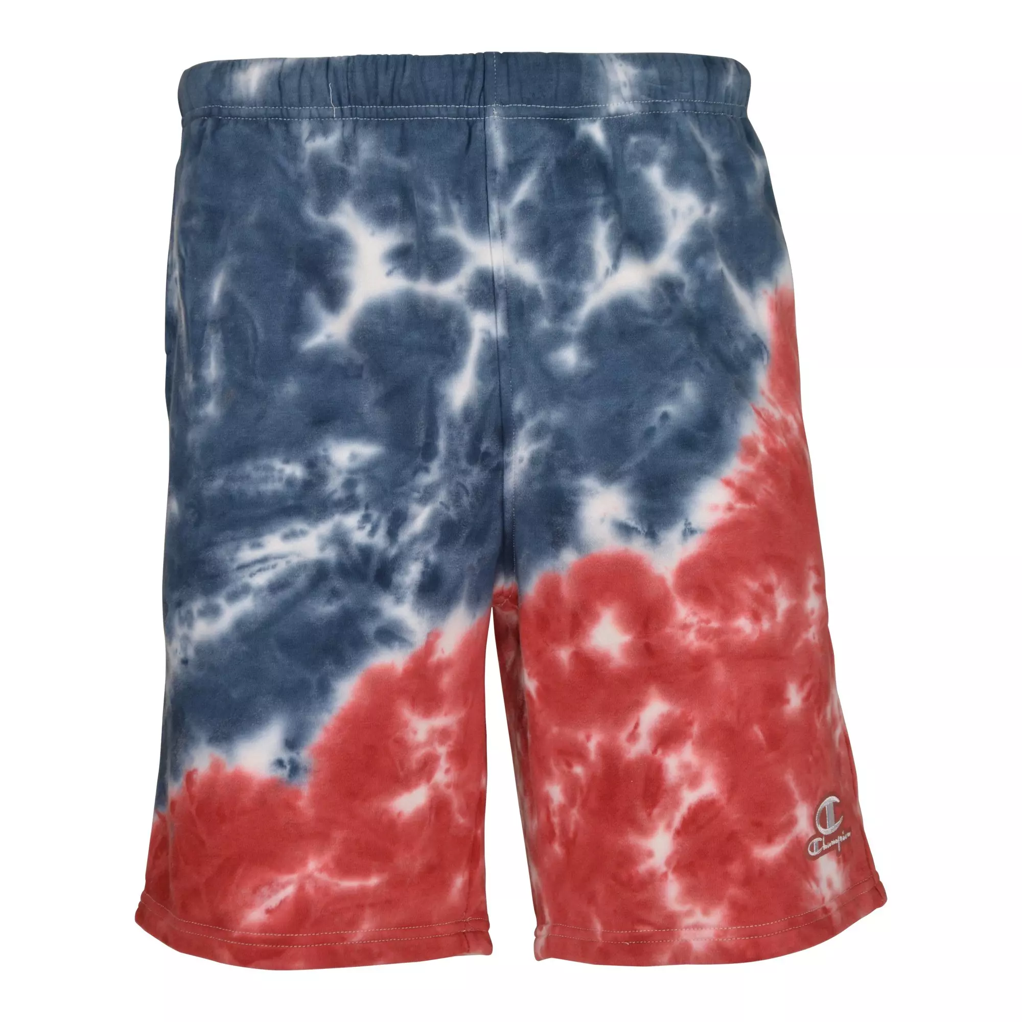Champion Men's Unity Tie-Dye Fleece Shorts-Blue/Red - BLUE/RED