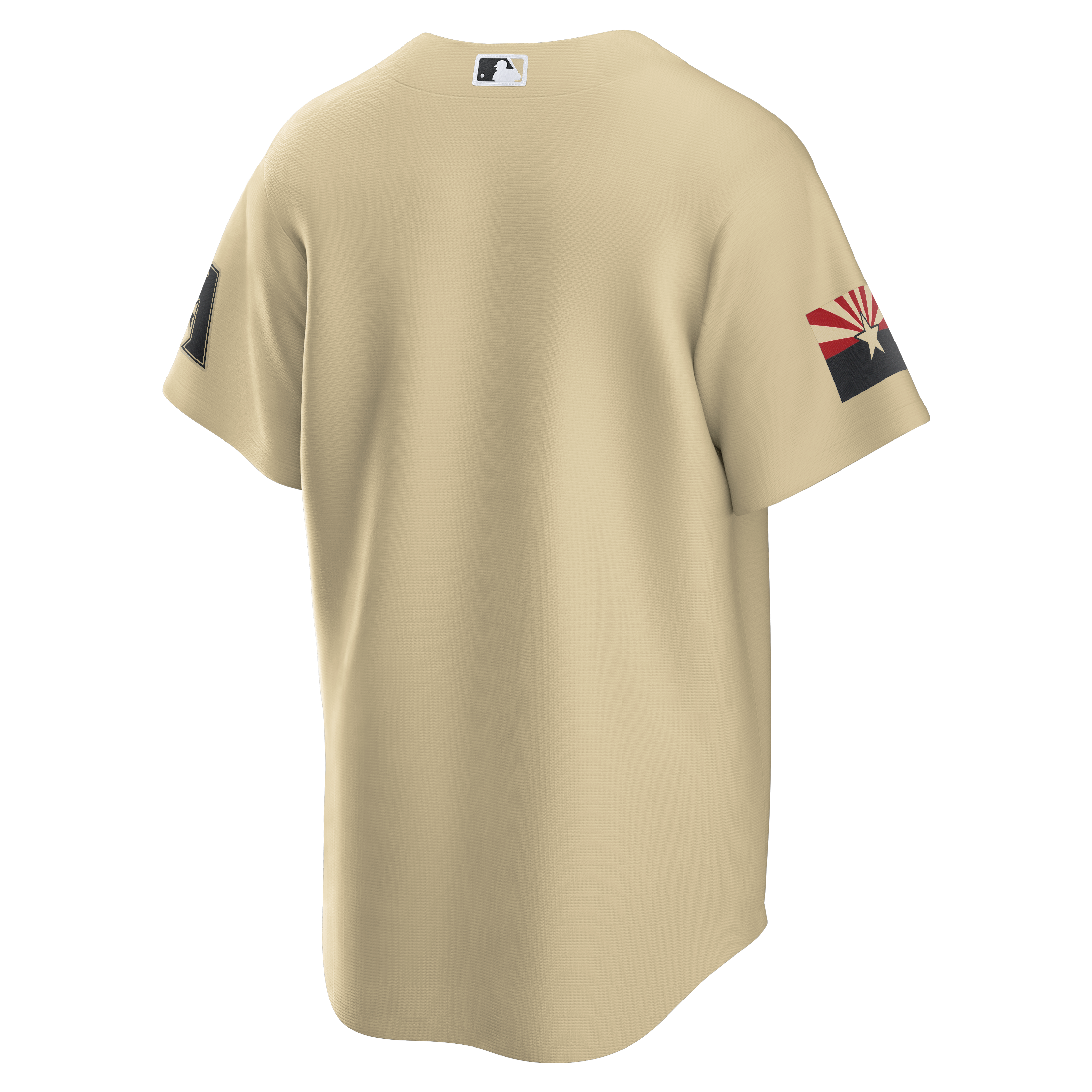 Nike Men's Arizona Diamondbacks MLB City Connect Authentic Jersey - BLACK Thumbnail View 2