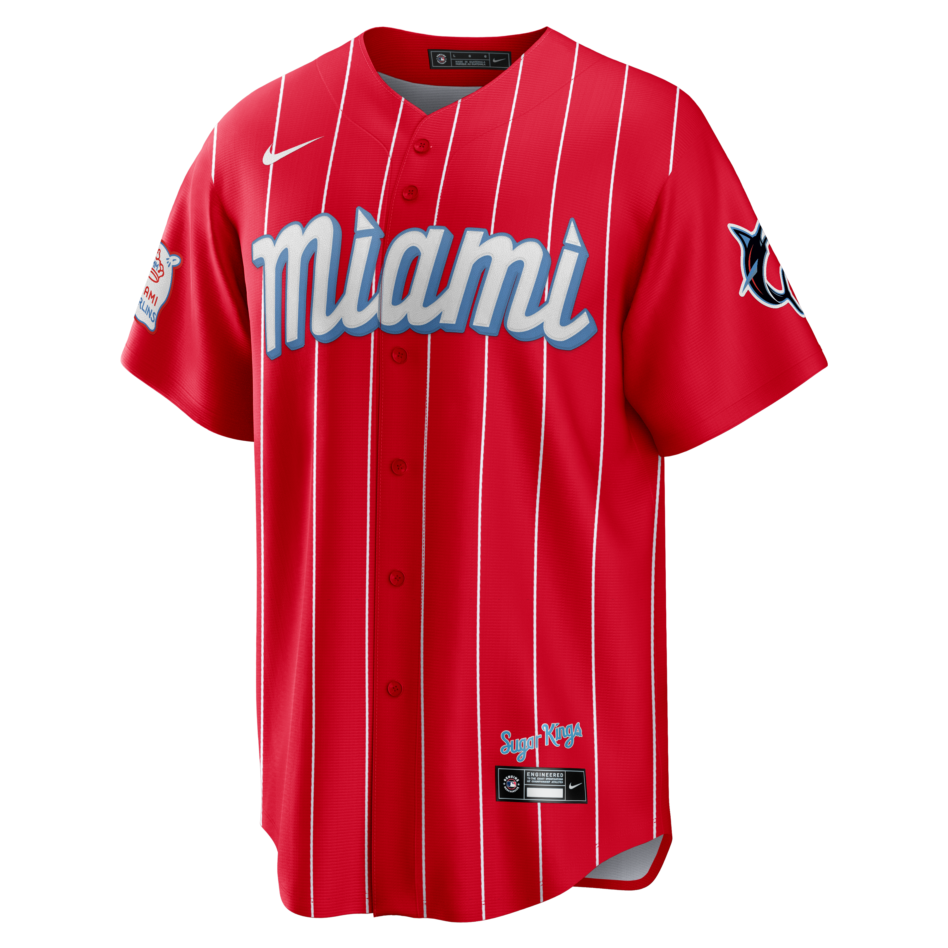 Boy's Miami Marlins MLB Baseball Jersey Youth Size Large