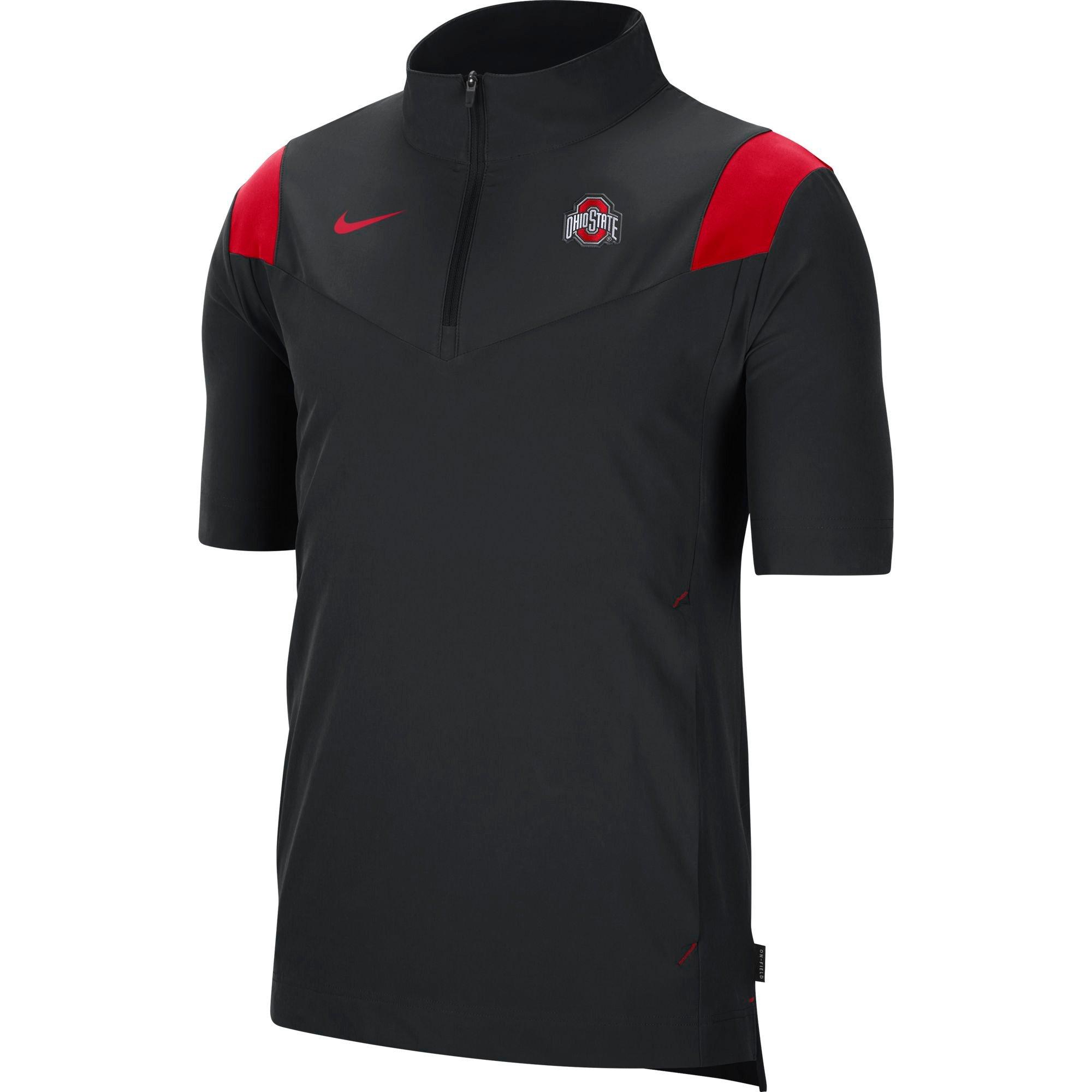 nike quarter zip short sleeve pullover