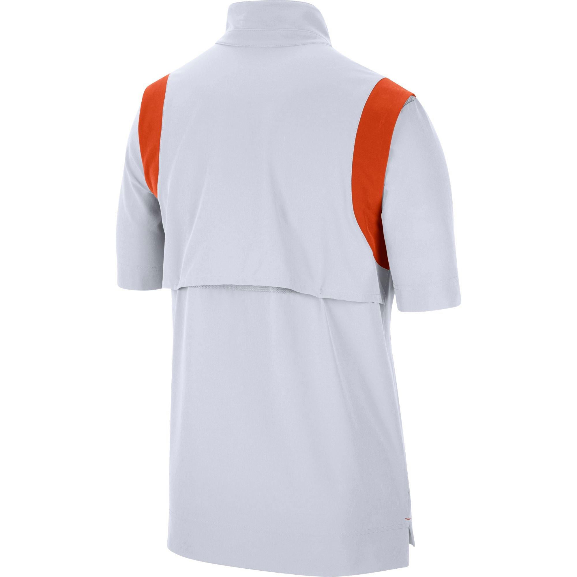 nike quarter zip short sleeve pullover