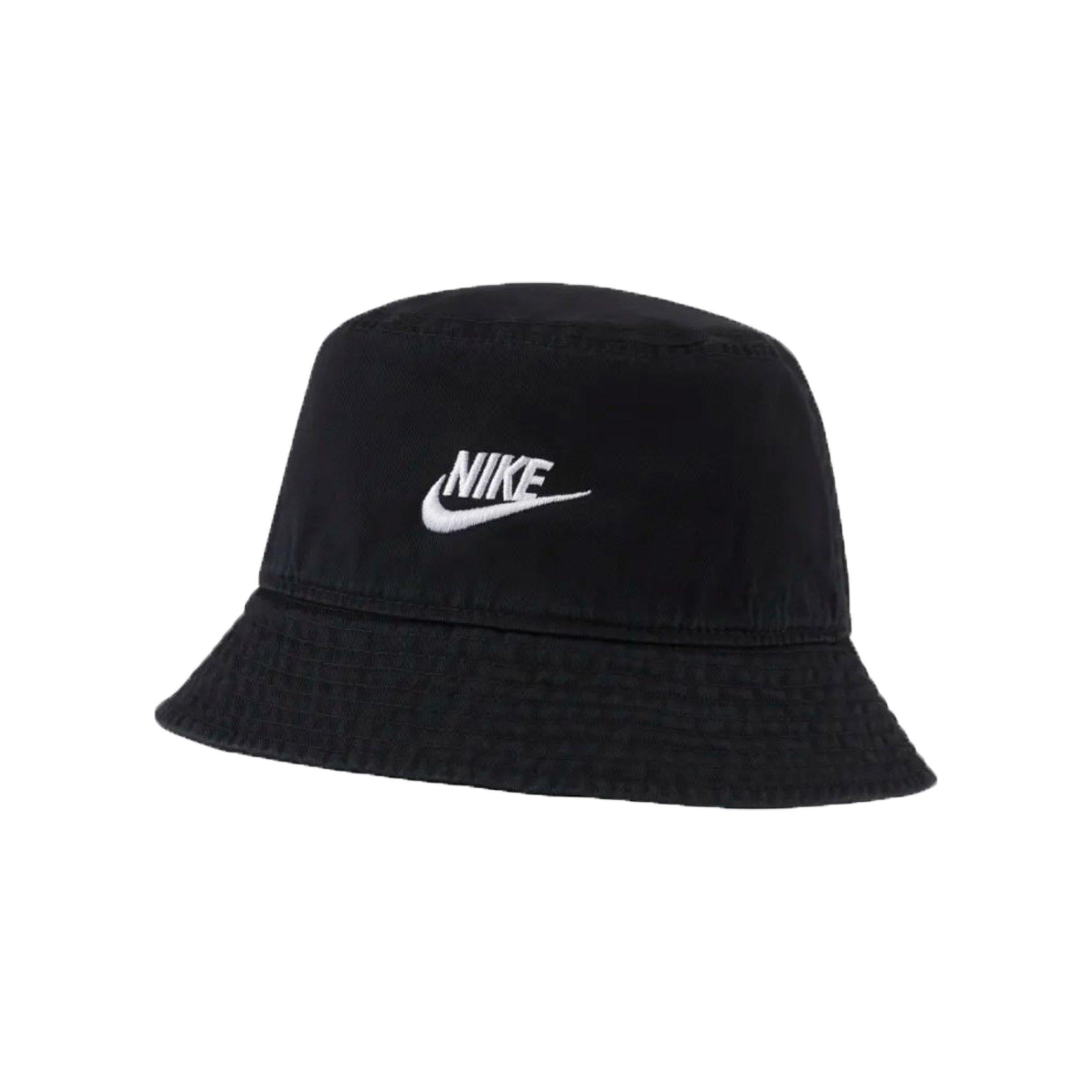 Nike Sportswear Futura Wash Bucket Hat - Black - BLACK/WHITE Thumbnail View 1