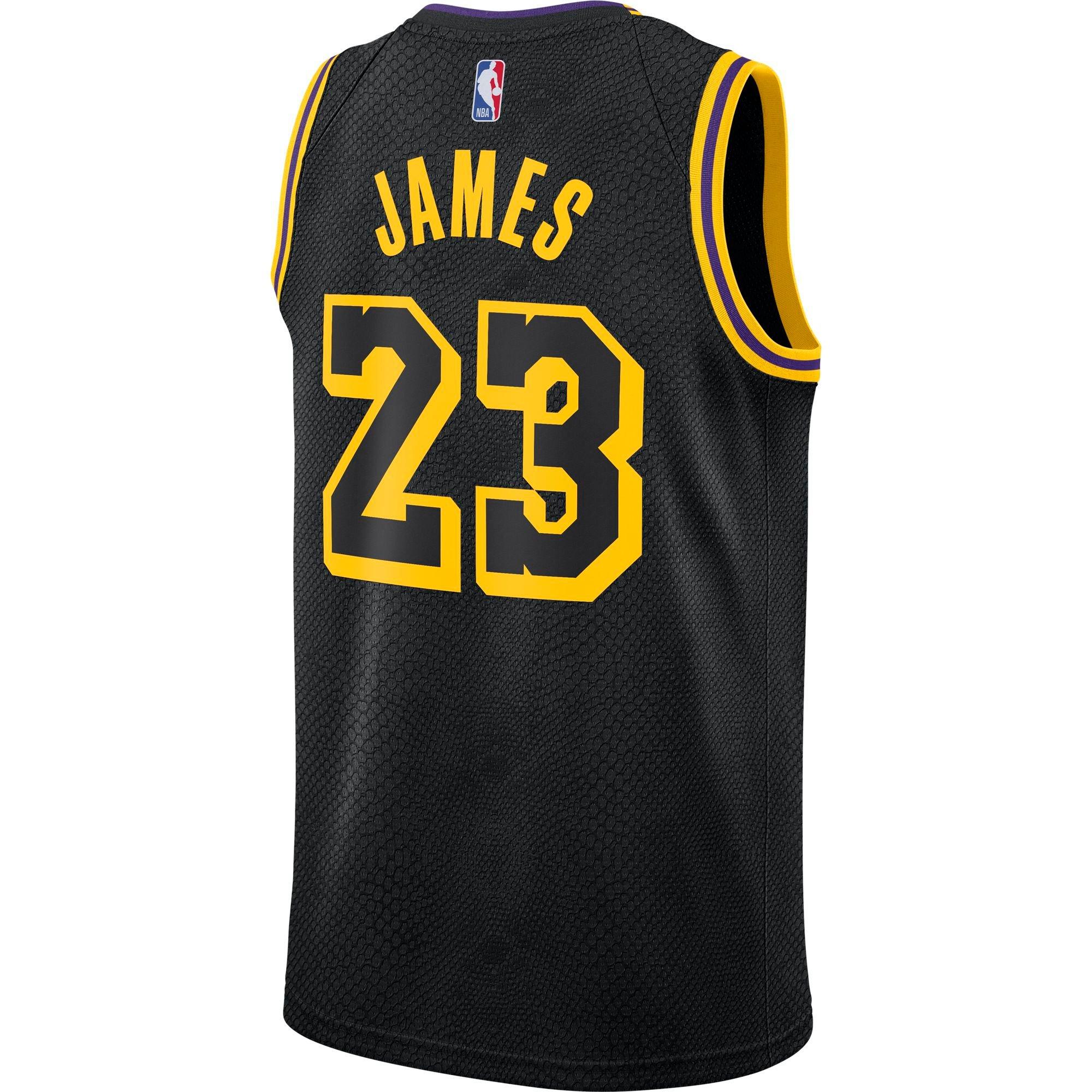 100% STITCHED LEBRON JAMES LAKERS GOLD JERSEY