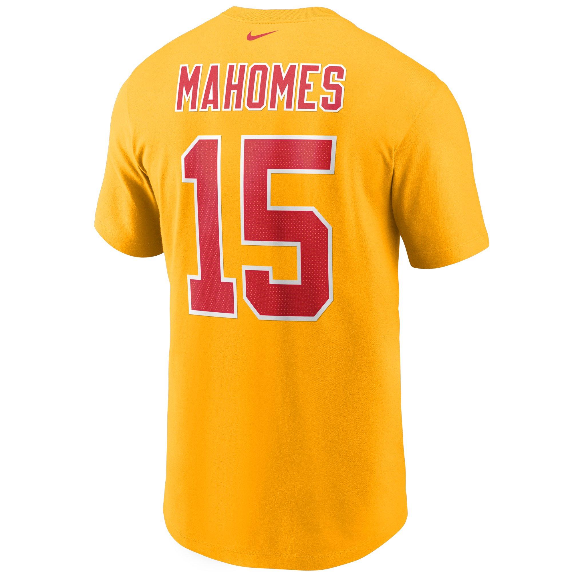 Patrick Mahomes Chiefs Girls Name and Number Short Sleeve Player T Shirt