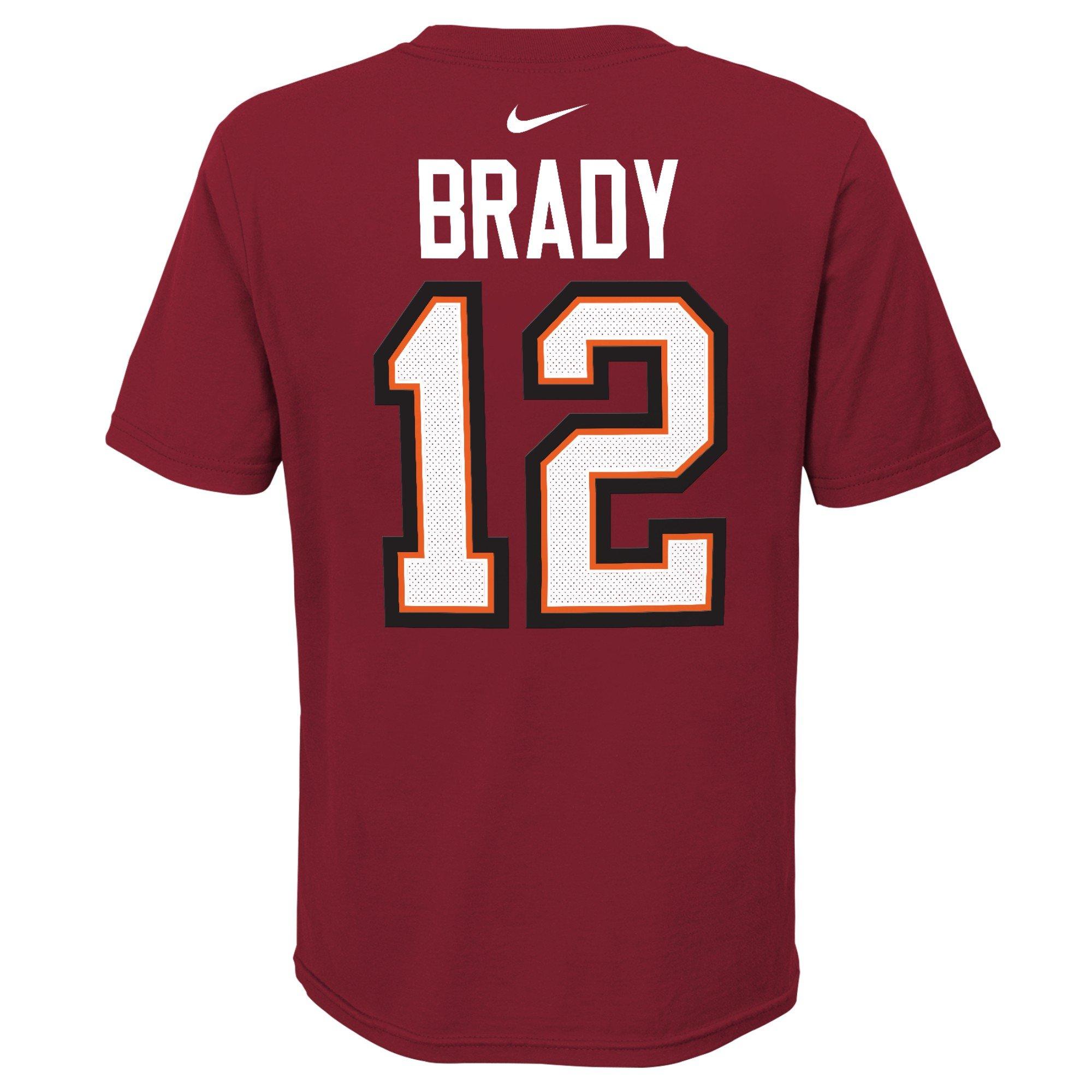 Men's Nike Tom Brady White Tampa Bay Buccaneers Name & Number T