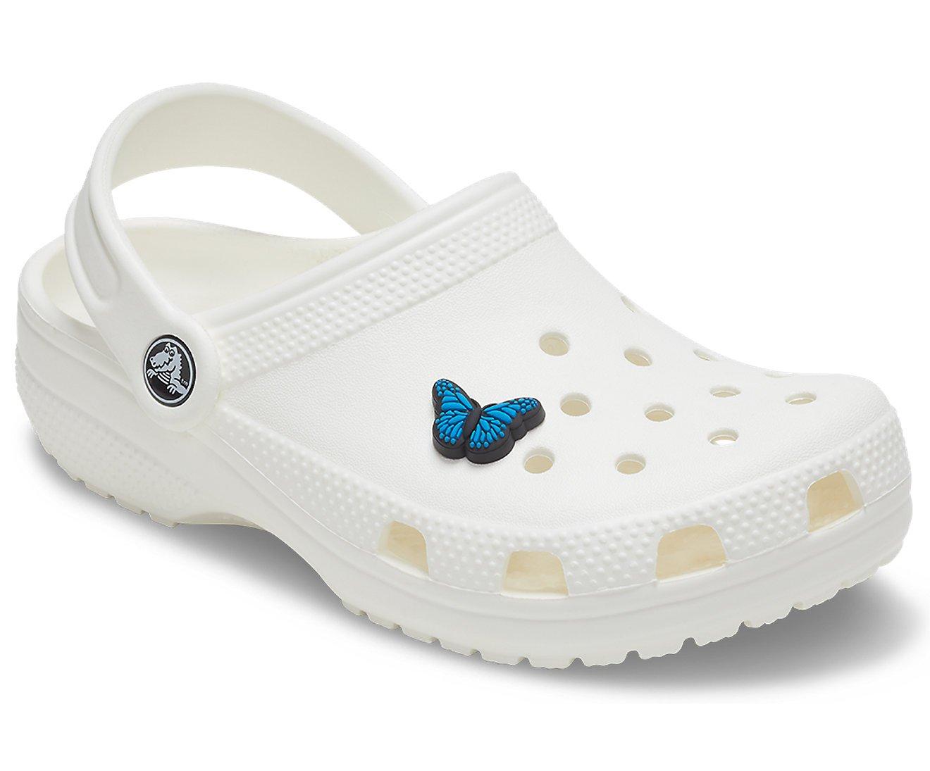 blue butterfly crocs