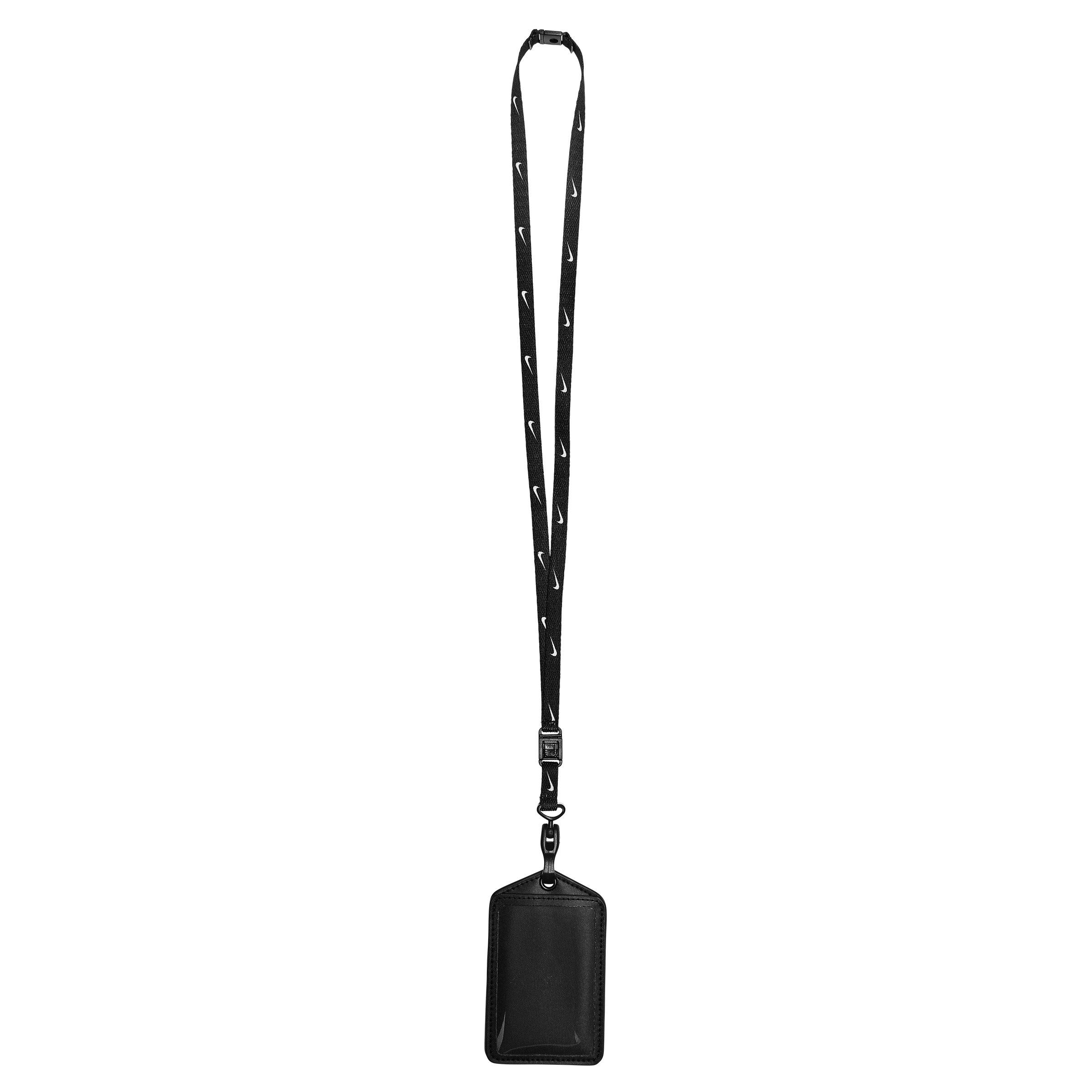 Nike ID Badge Zip Lanyard-Black