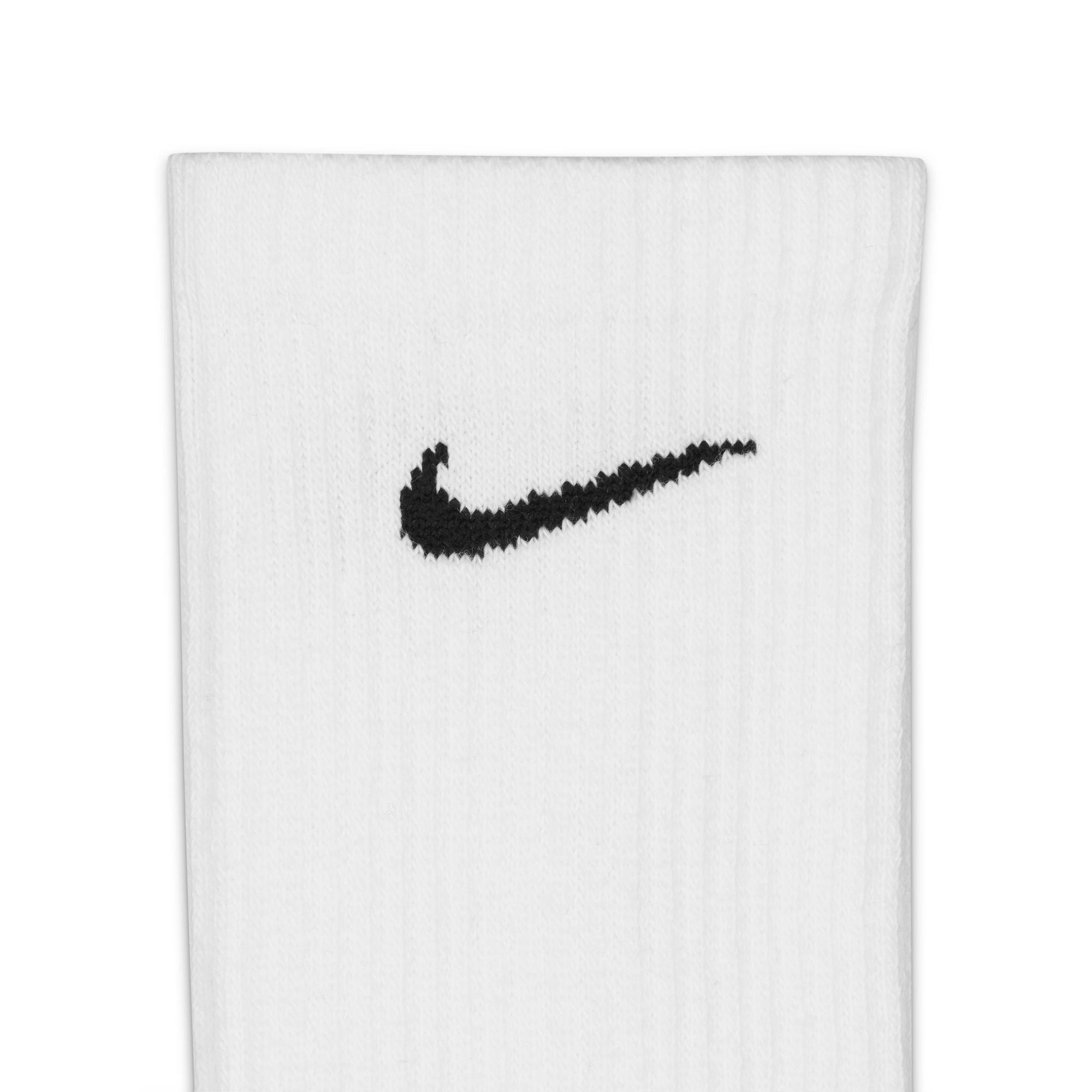 NIKE EVERYDAY PLUS CUSHIONED CREW SOCKS (1 PAIR) BLACK/WHITE – Park Access