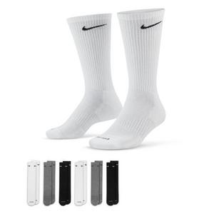 Nike Everyday Plus Cushioned Training "Black/White/Grey" Crew Socks (6 Pairs)