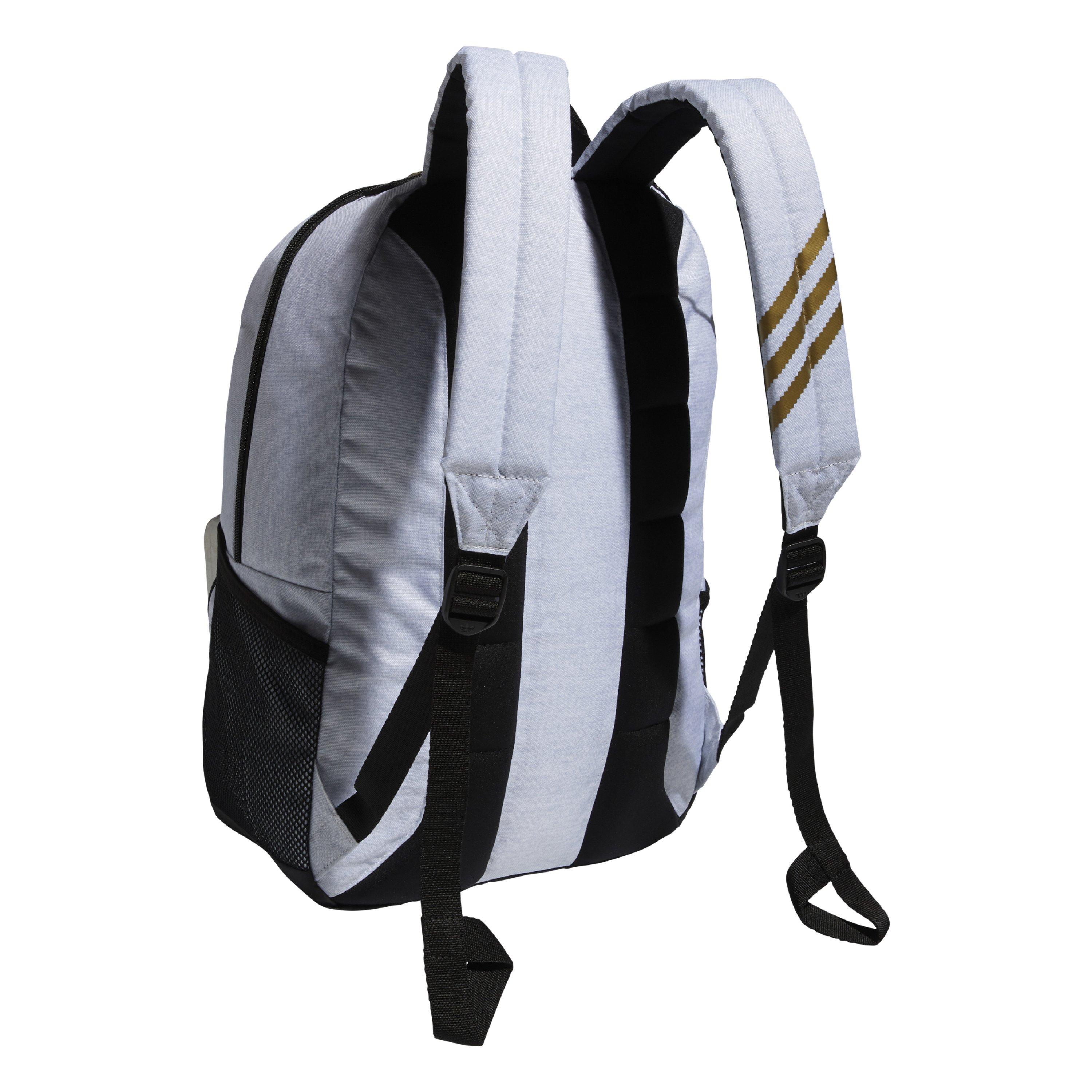 adidas white and gold backpack