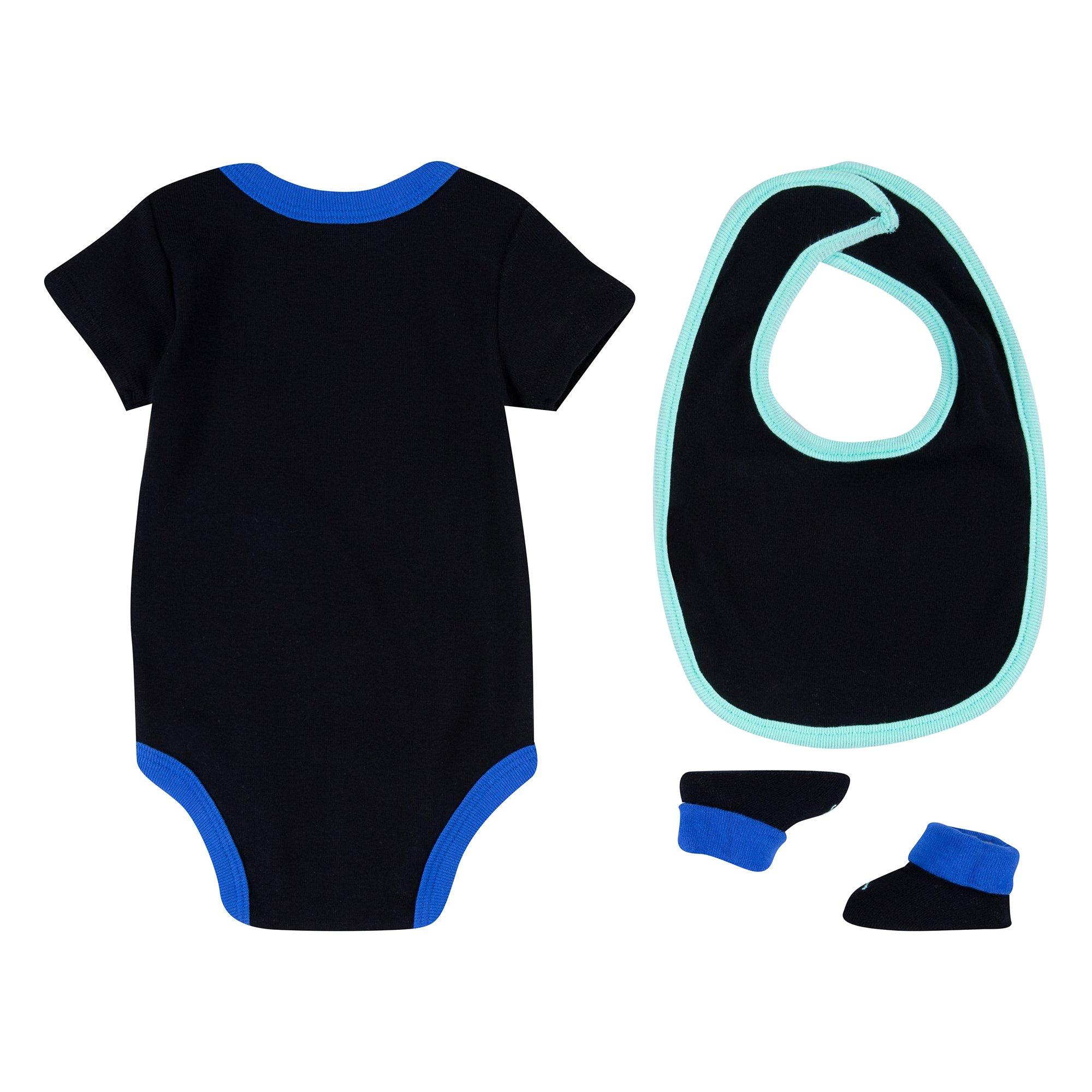 NEW 3 PIECE CRAYOLA INFANT SET BODYSUIT/CAP/BOOTIES 0-6 MONTHS BLUE $20 