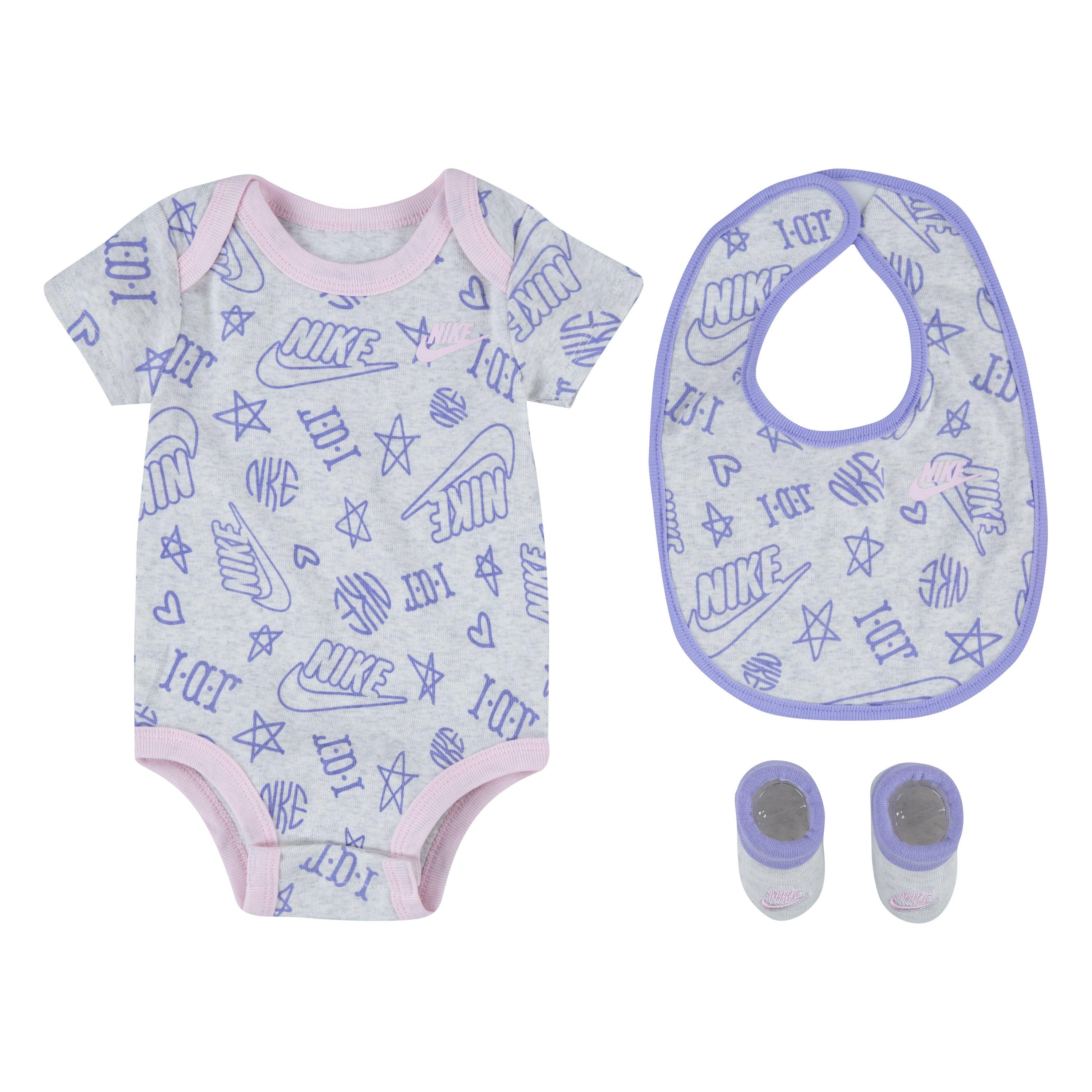 purple nike baby outfit