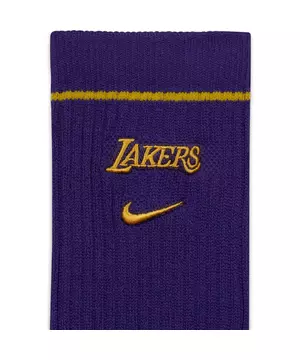 NBA Store LA Lakers Men's Crew Socks - 3 Pair Size 6 - 12 NEW