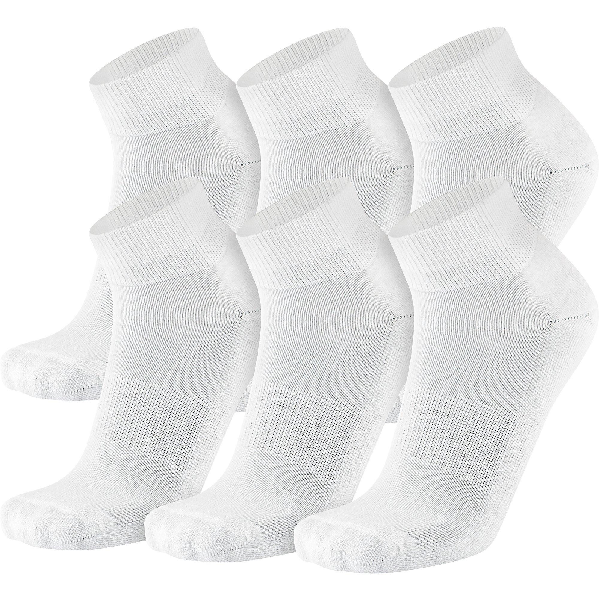 Accessory Brands Adult Basic Quarter Socks - WHITE