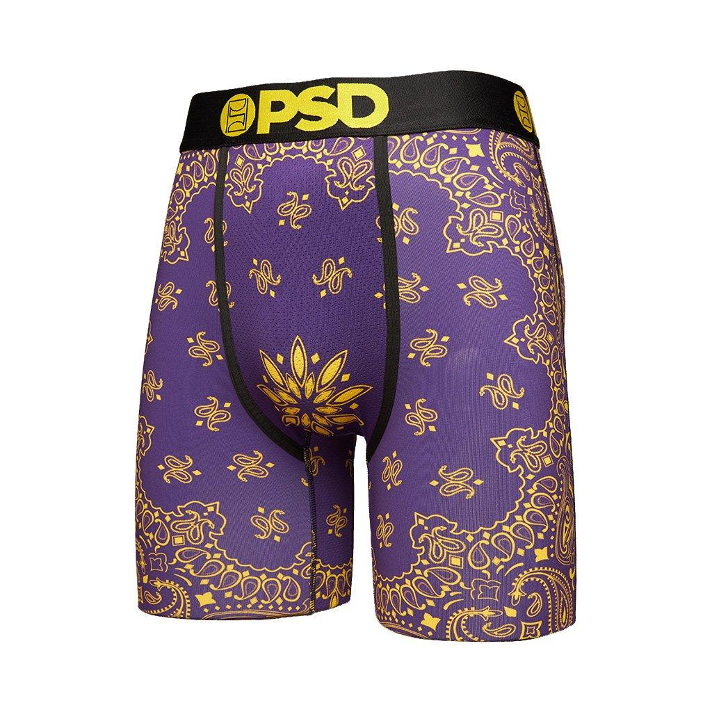 Download Psd Men S Bandana Purple Gold Underwear Hibbett City Gear