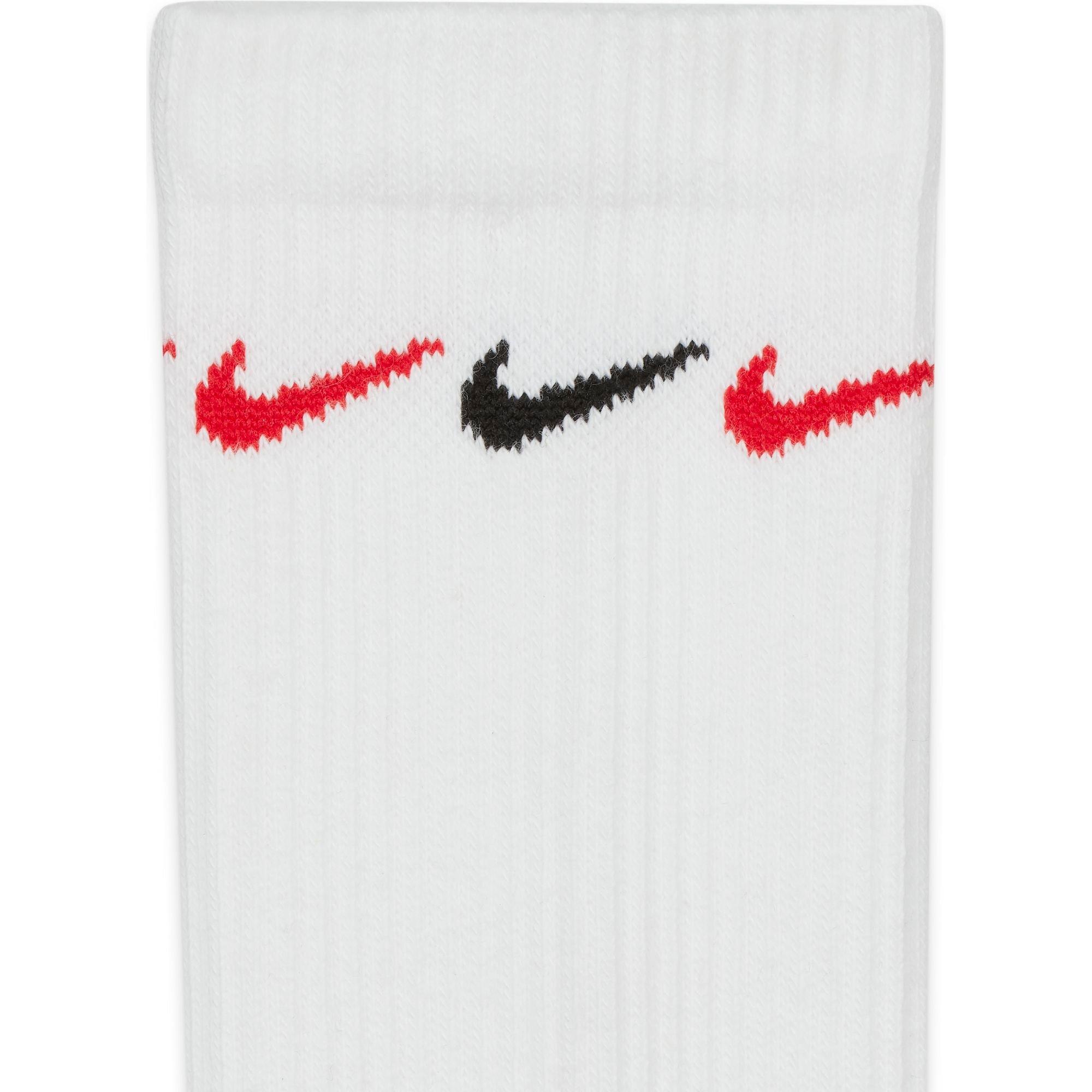 NIKE EVERYDAY PLUS CUSHIONED CREW SOCKS (1 PAIR) BLACK/WHITE – Park Access