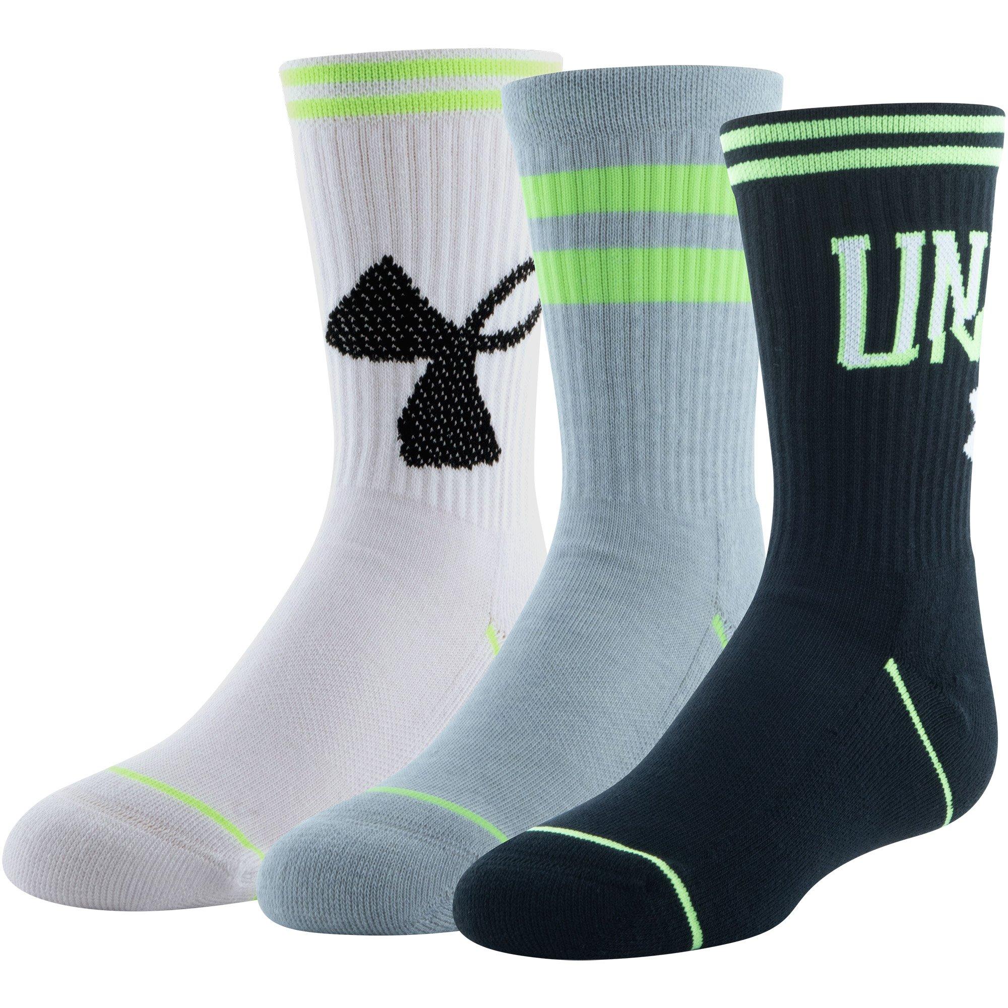 Juniors' [7-16] Phenom Crew Sock (3 Pack), Under Armour