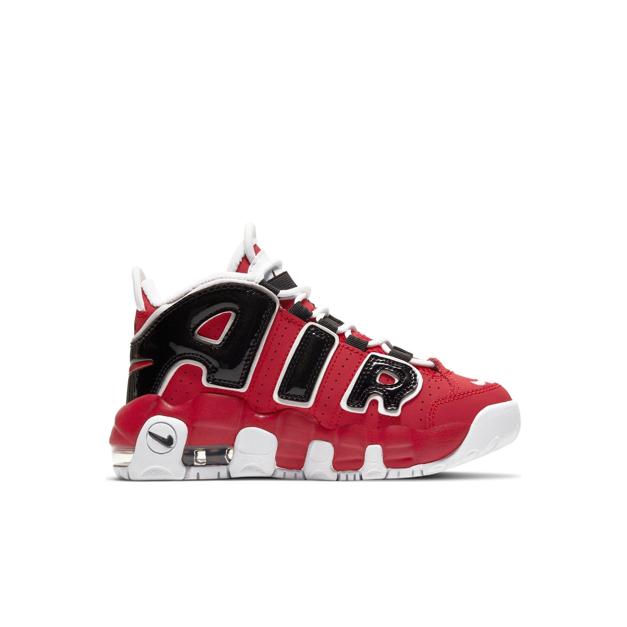 Nike air more clearance uptempo boys' preschool red/white/black