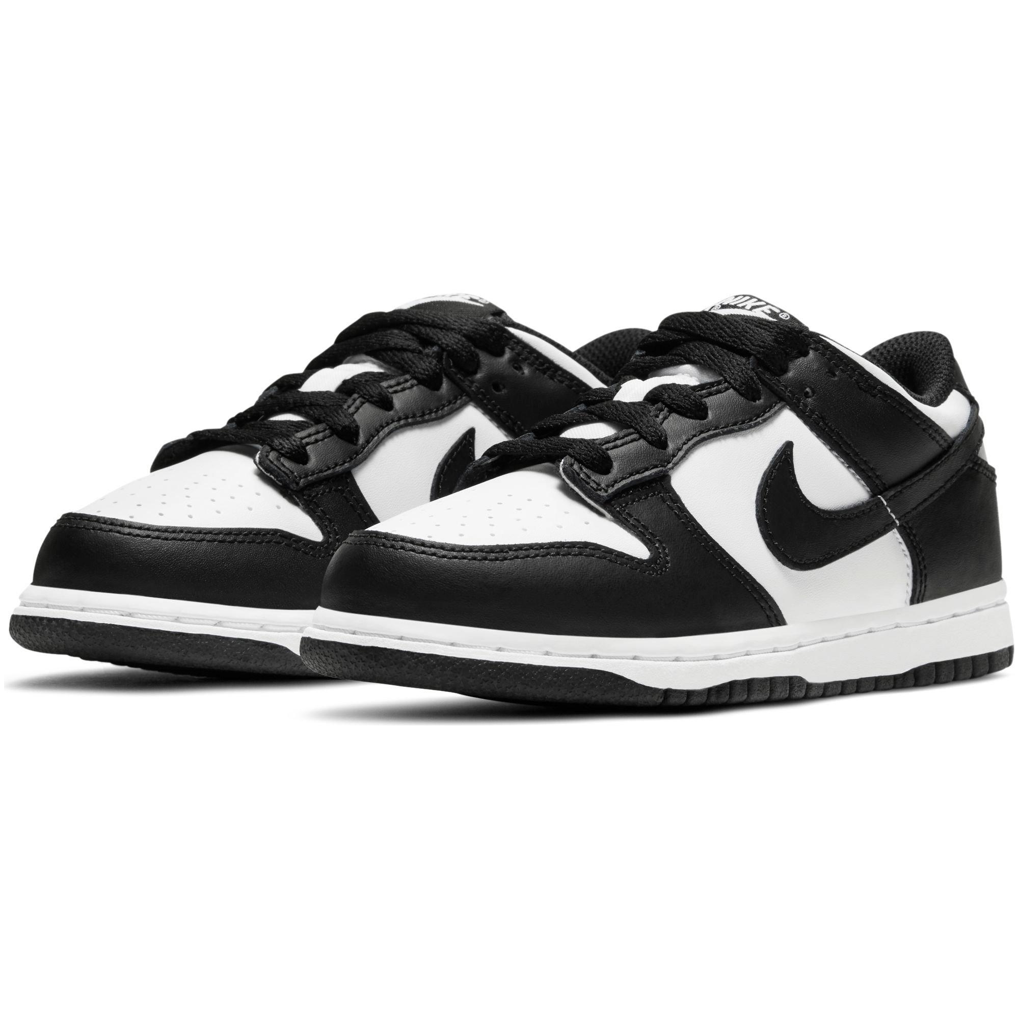 Nike Dunk Low Black White Preschool Kids Shoe