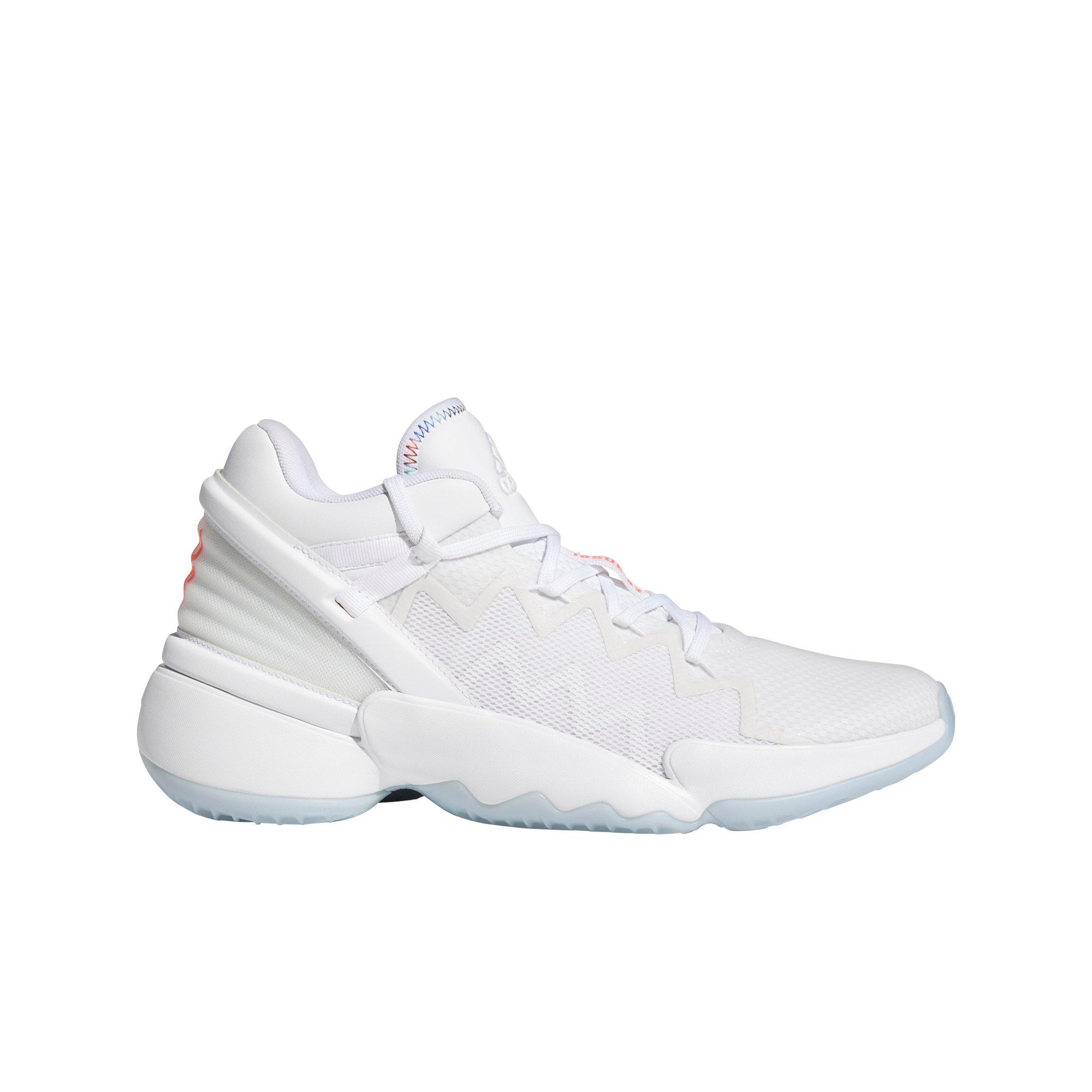 all white adidas basketball shoes
