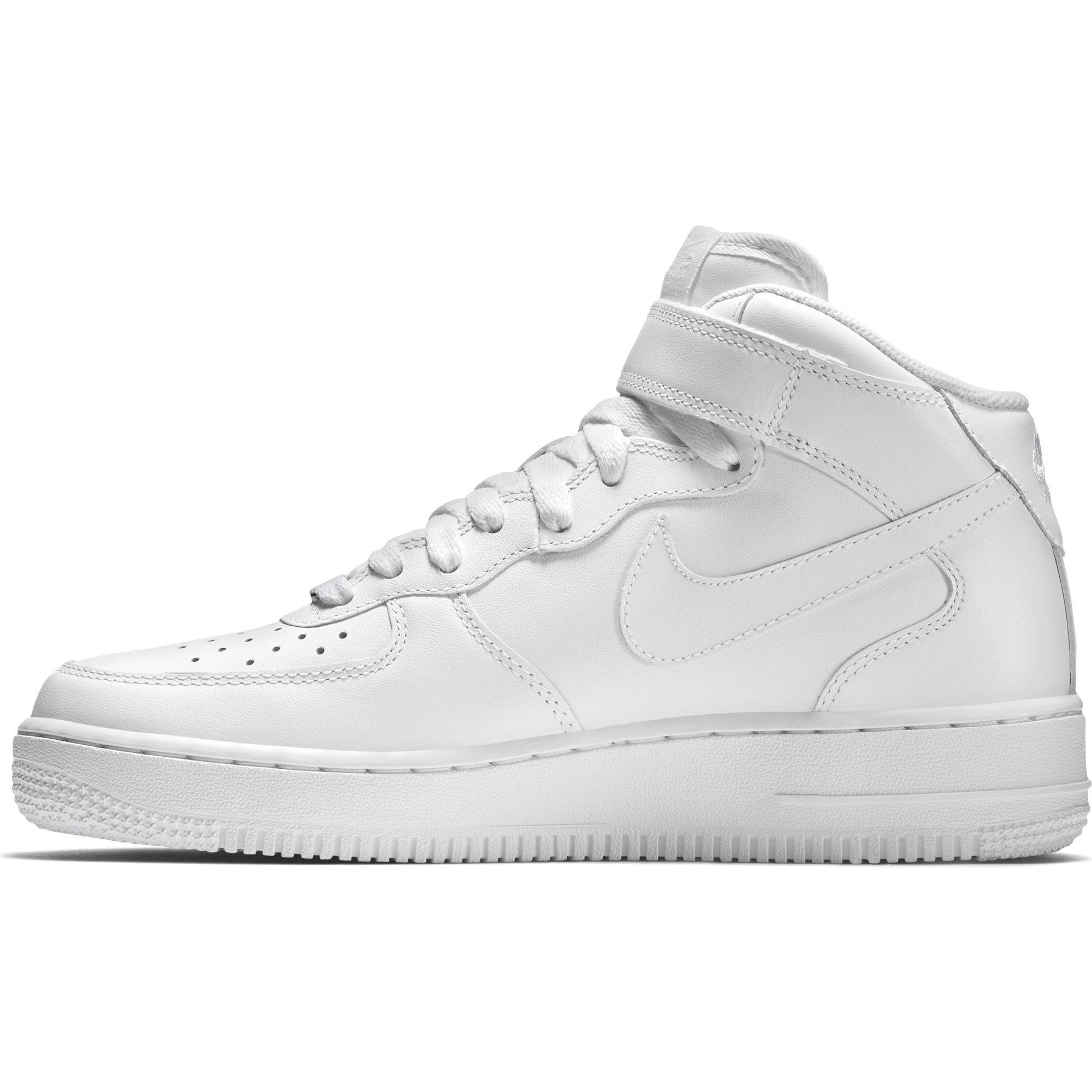 Nike Air Force 1 Mid Black Men's Shoe - Hibbett