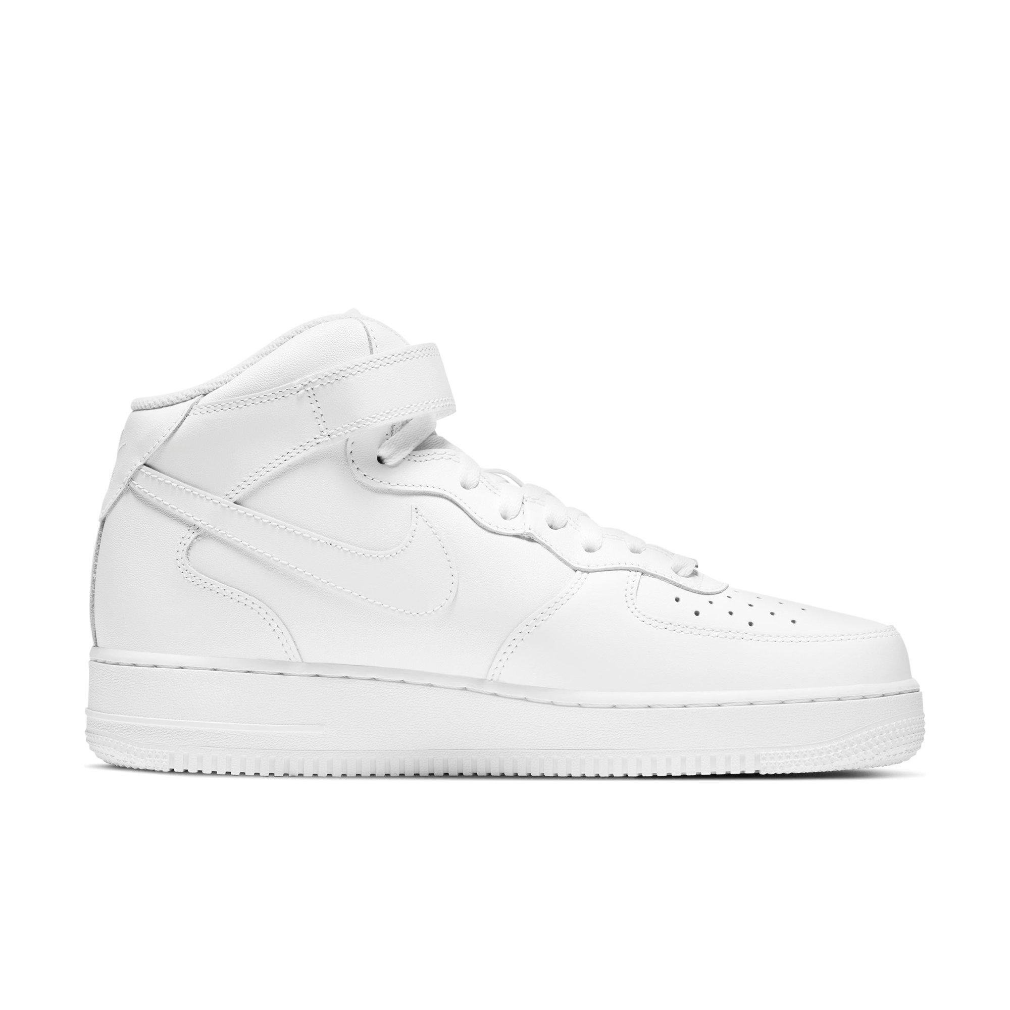 Nike Air Force 1 Mid "White" Men's Shoe - WHITE Thumbnail View 2