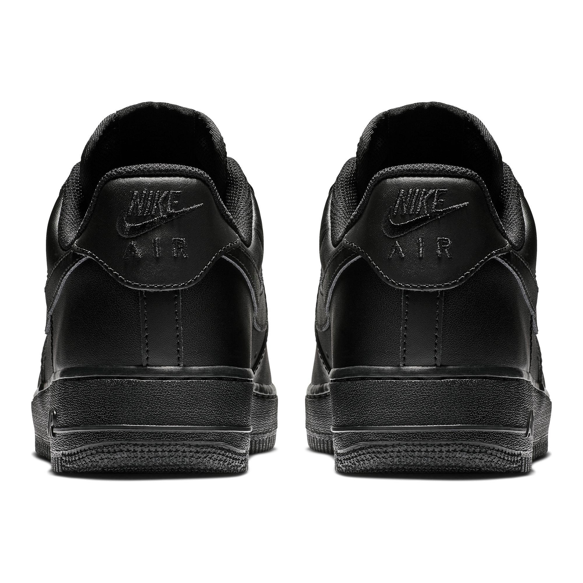 Nike Air Force 1 '07 Low "Black/Black" Men's Shoe - BLACK Thumbnail View 6
