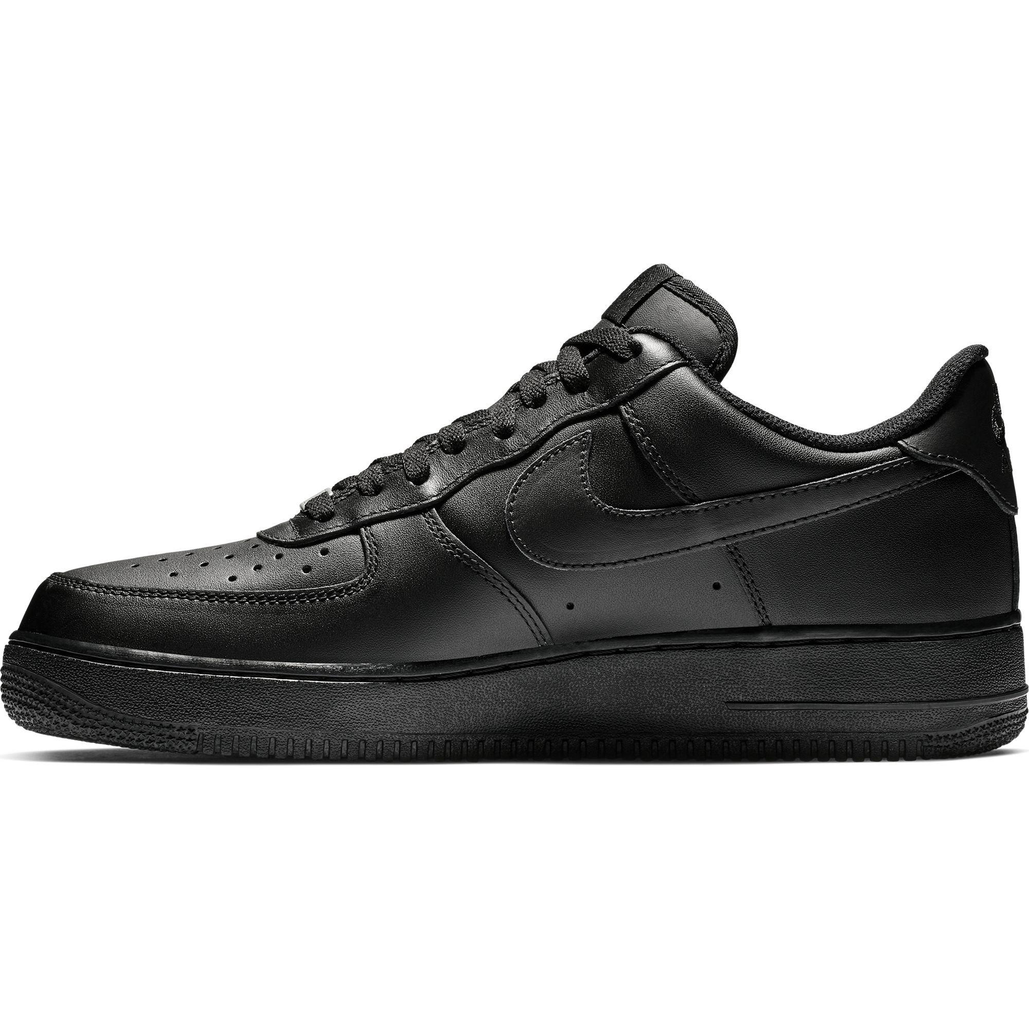 Nike Air Force 1 '07 Low Black/Black Men's Shoe - Hibbett