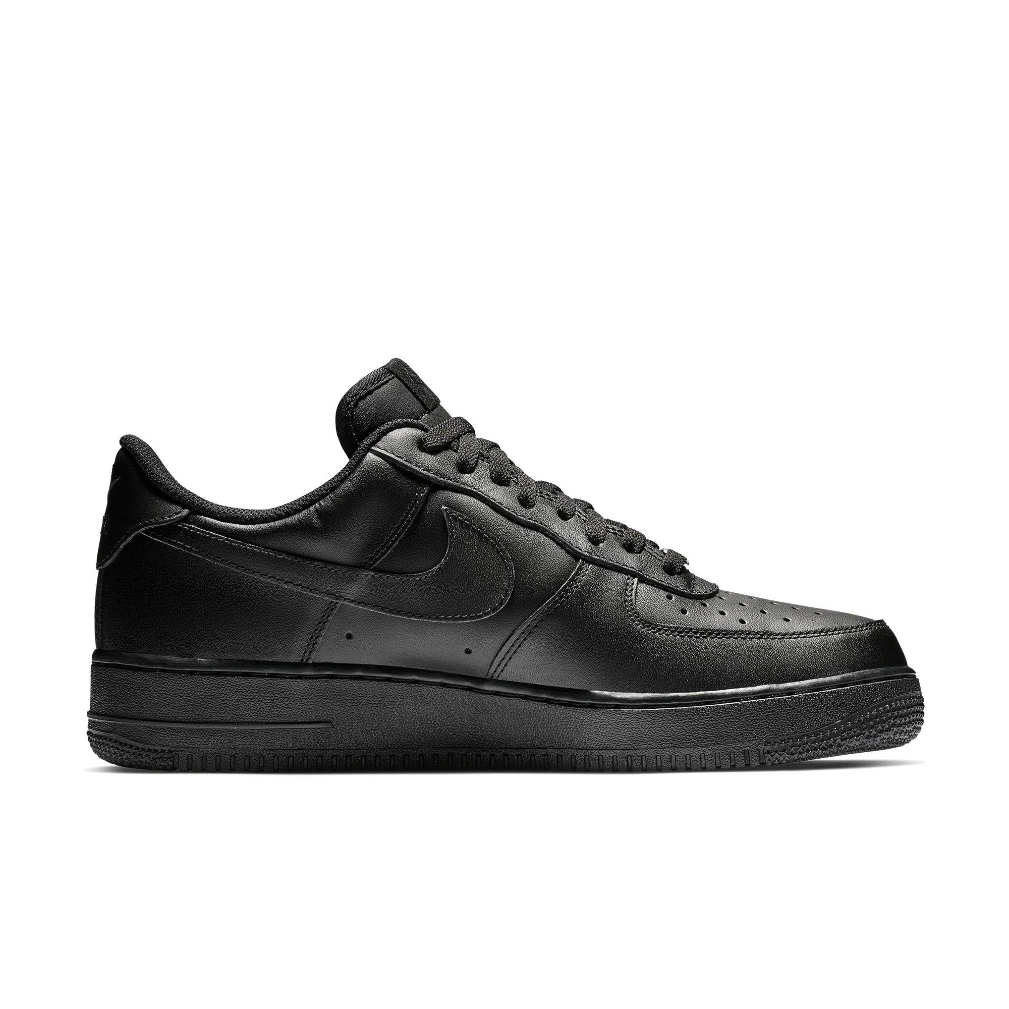 Black low top shop air force ones