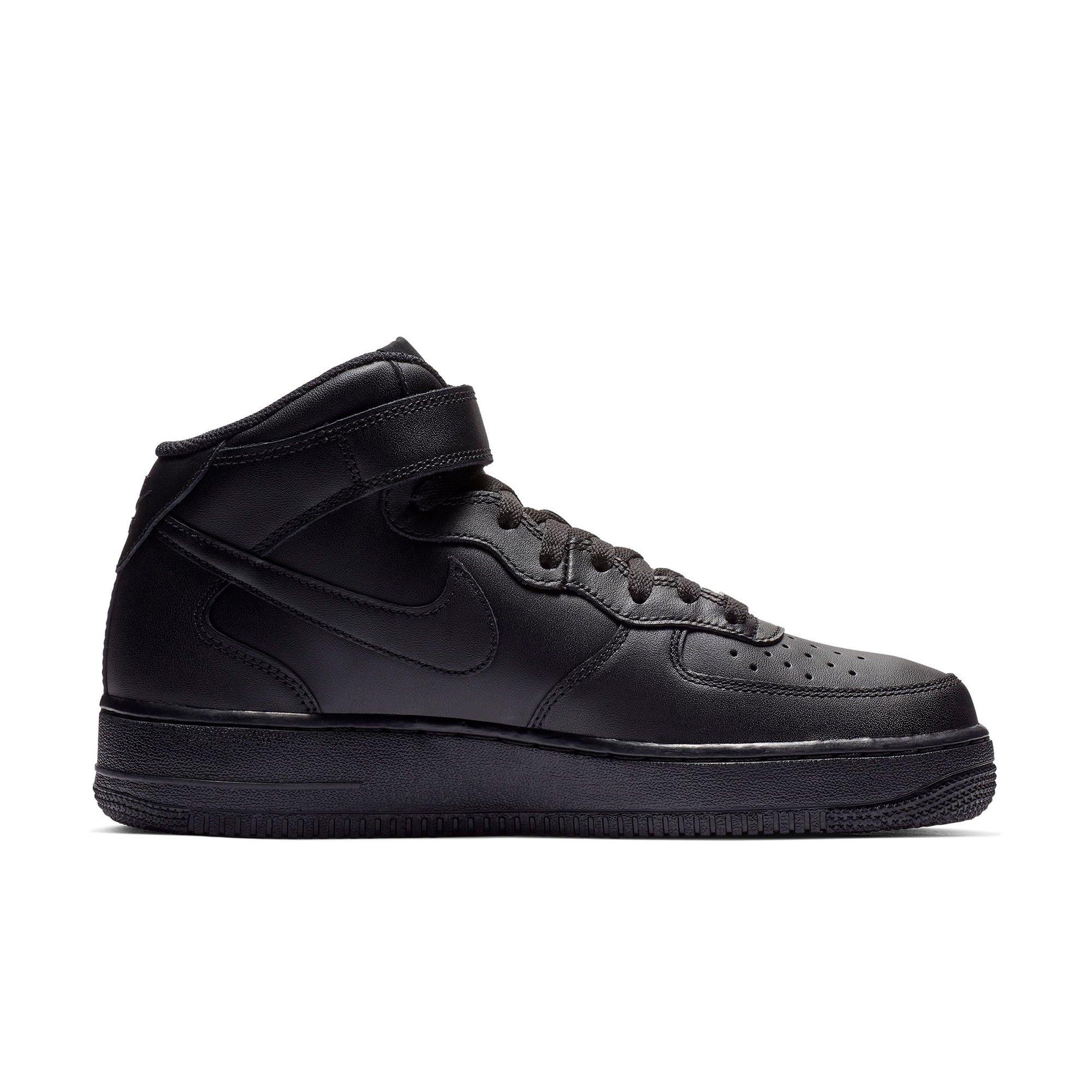 Black air shop force ones mid