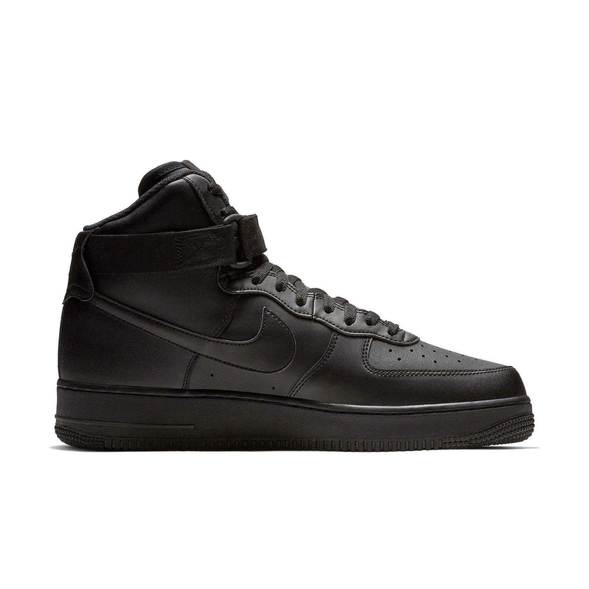 High top black shop nike air force ones