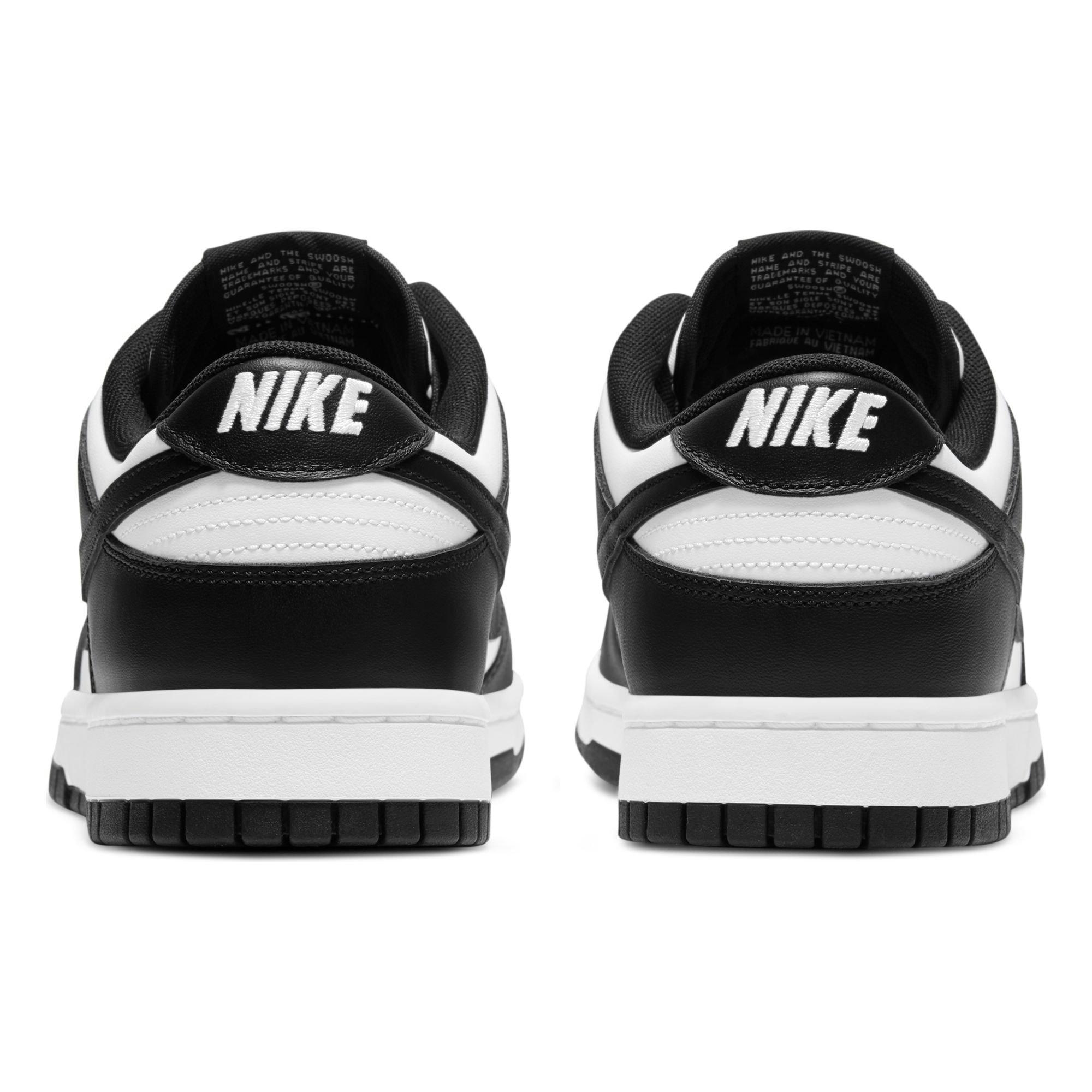 Nike Dunk Low Retro "White/Black" Men's Shoe - WHITE/BLACK Thumbnail View 8