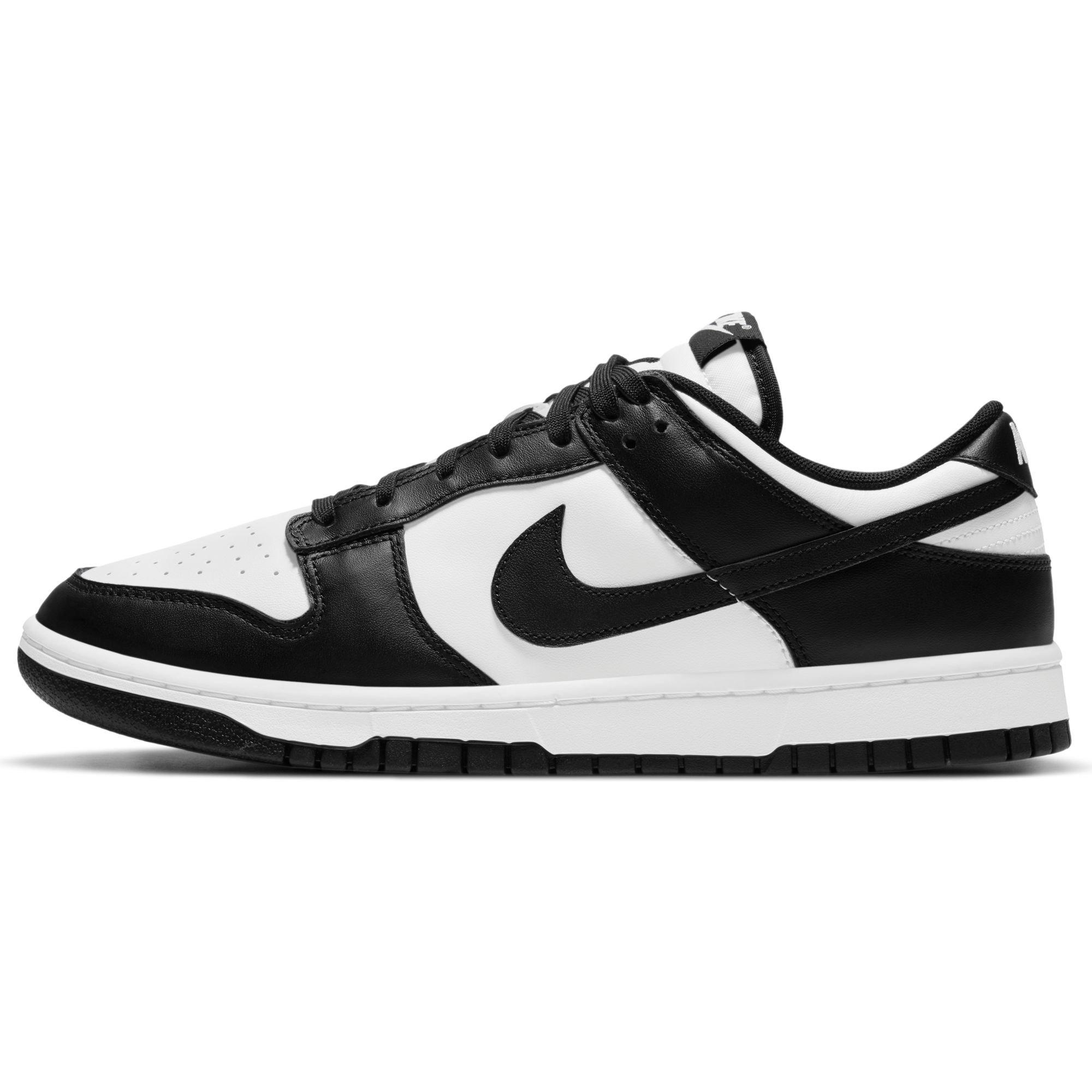 Nike Dunk Low Retro "White/Black" Men's Shoe - WHITE/BLACK Thumbnail View 6