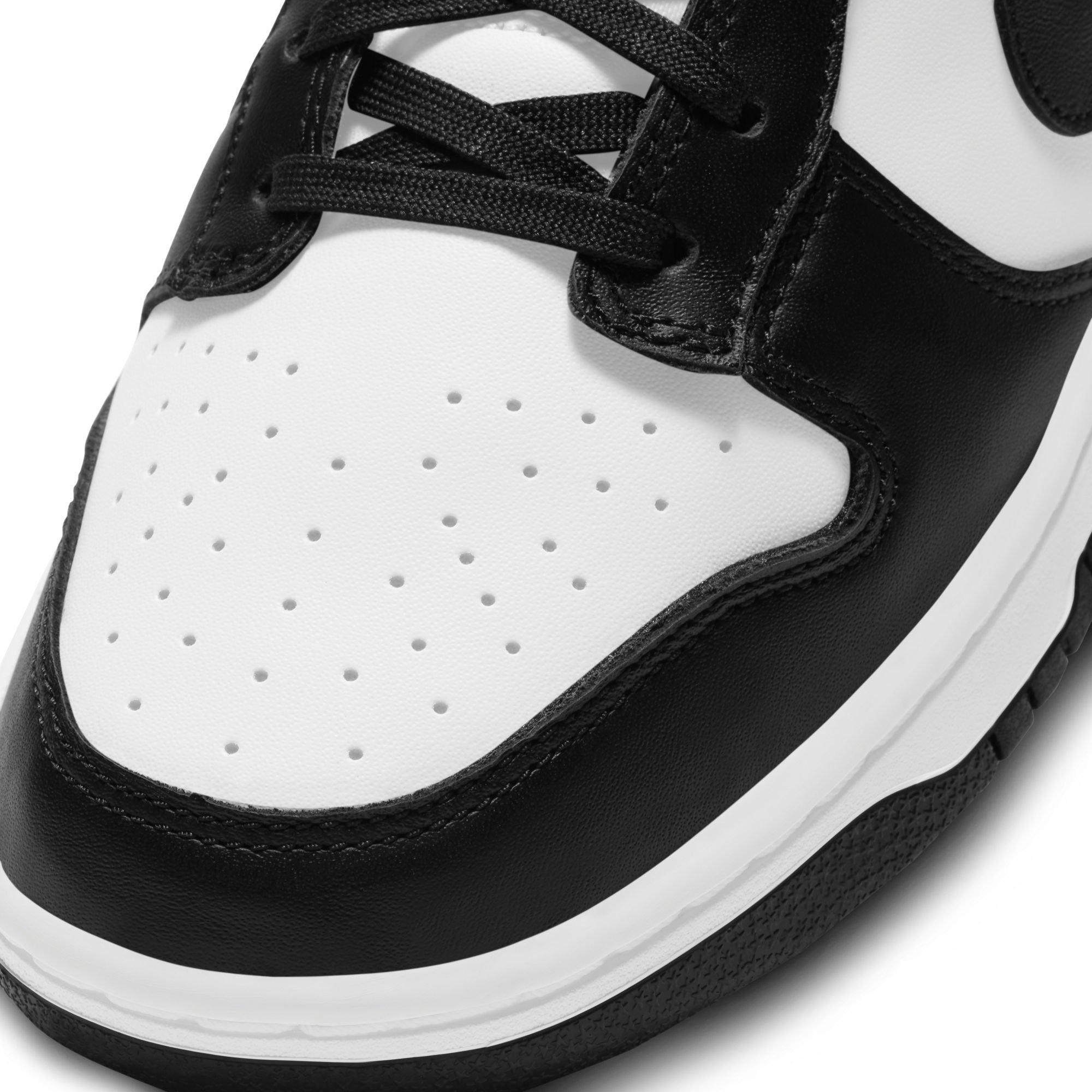 Nike Dunk Low Retro "White/Black" Men's Shoe - WHITE/BLACK Thumbnail View 4