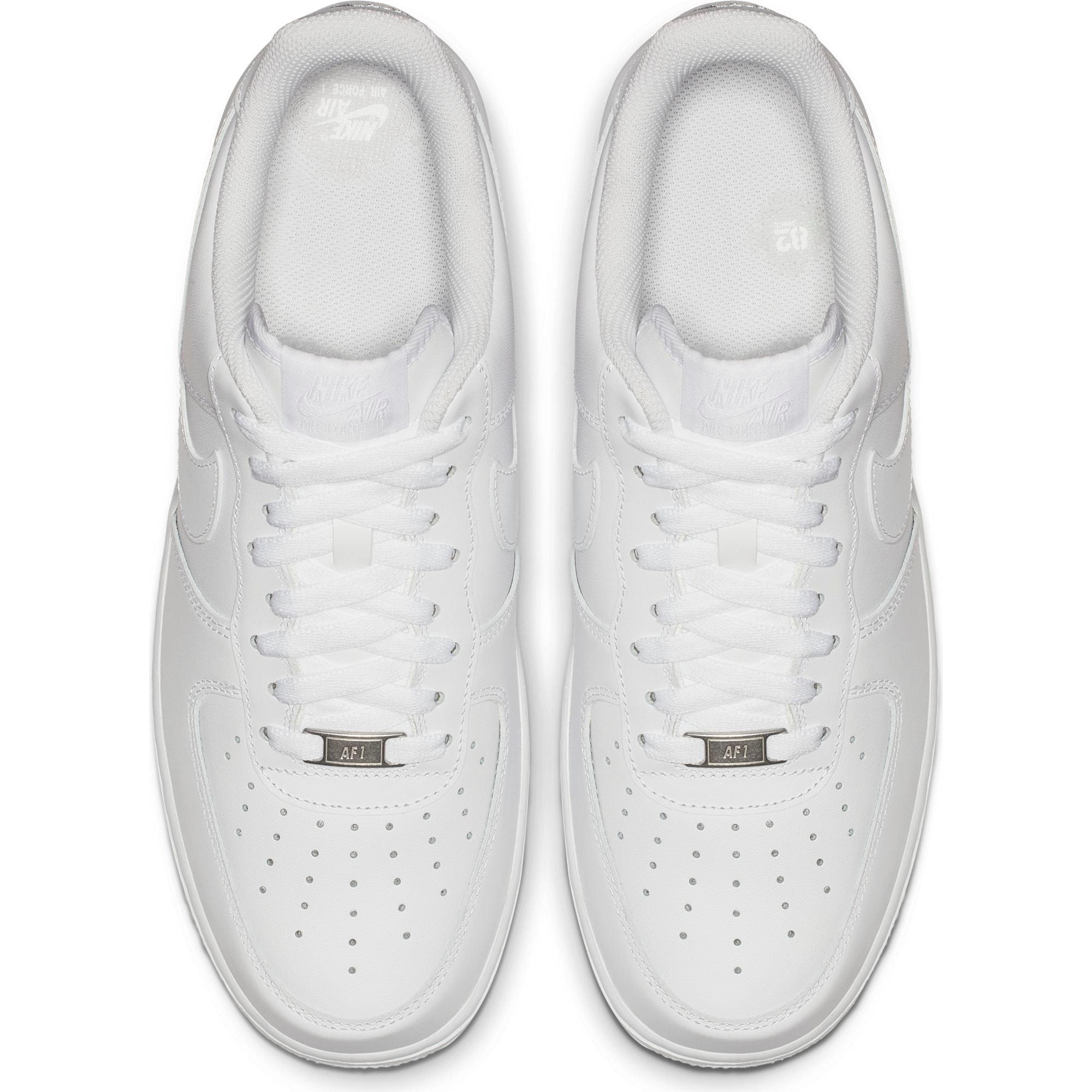 men's low top white air force ones