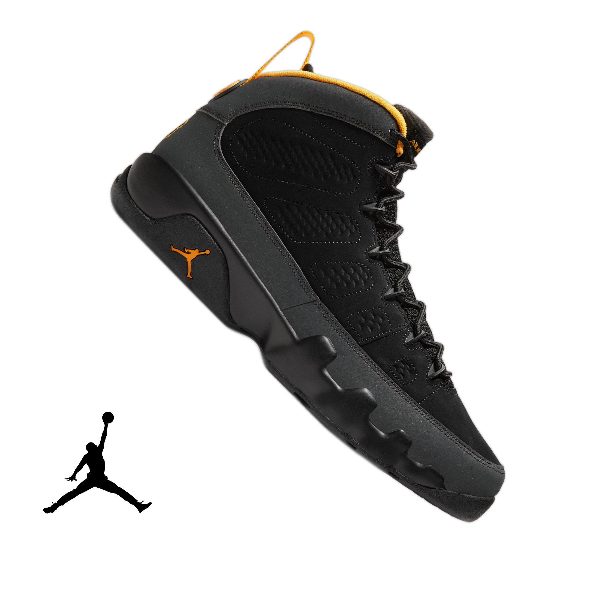 black and gold jordans hibbett sports