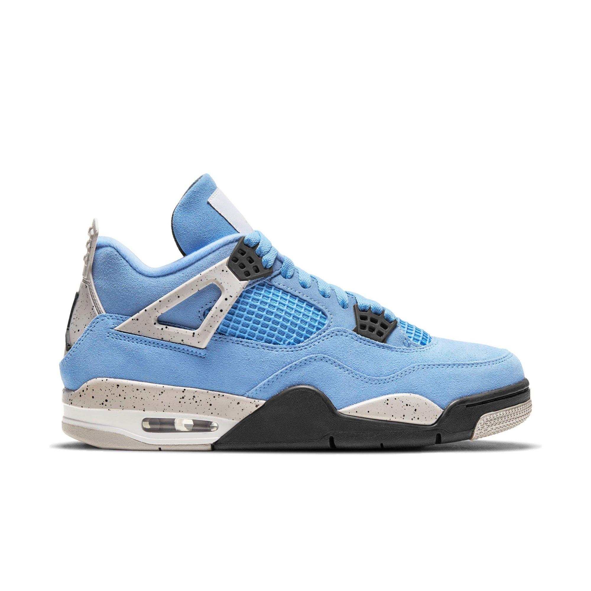 Jordan 4 Retro University Blue/Black/White Men's Shoe - Hibbett | City  Gear