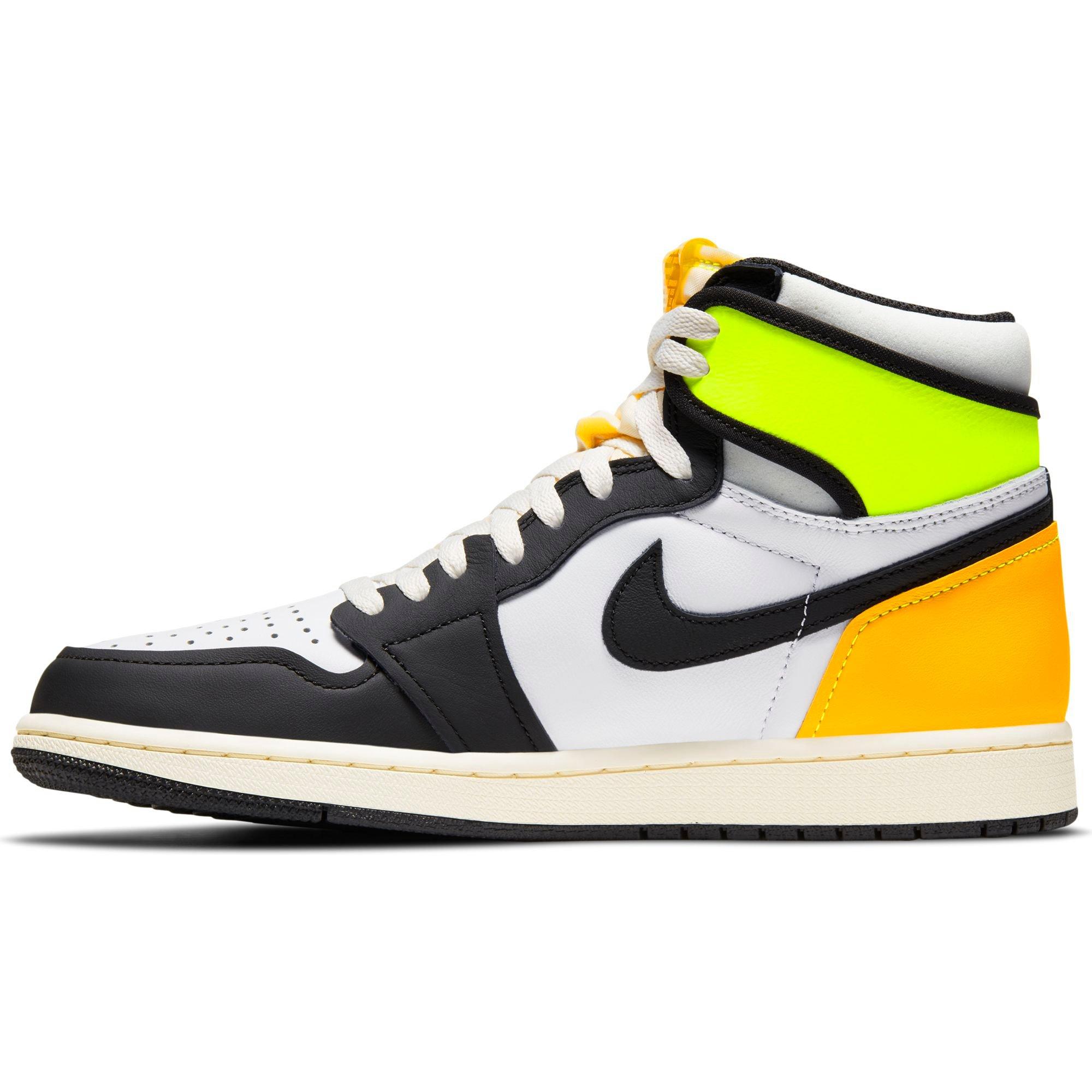 Jordan 1 Retro High Og White Black Volt University Gold Men S Shoe Hibbett City Gear
