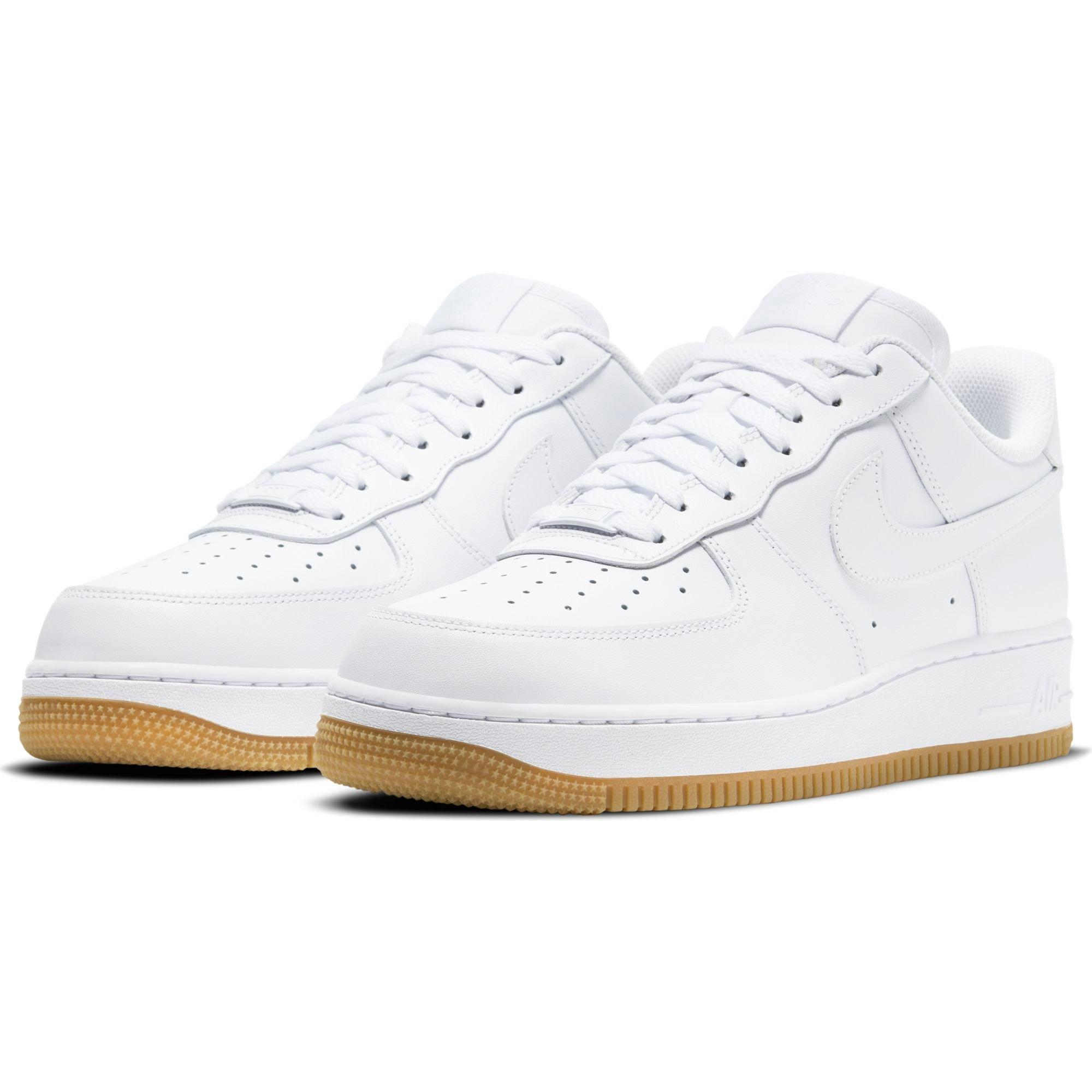 Nike Air Force 1 '07 Sneakers in White and Gum