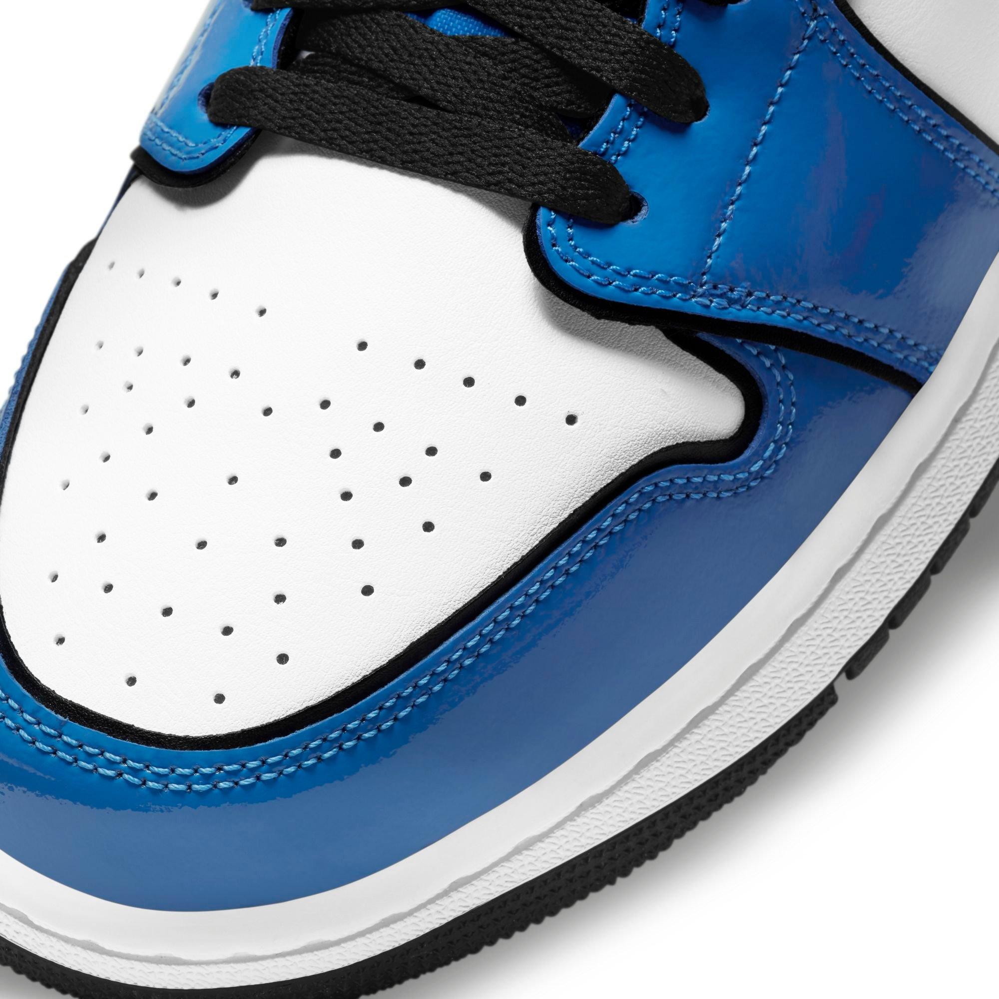 Jordan 1 Mid Se Signal Blue Black White Men S Shoe Hibbett City Gear