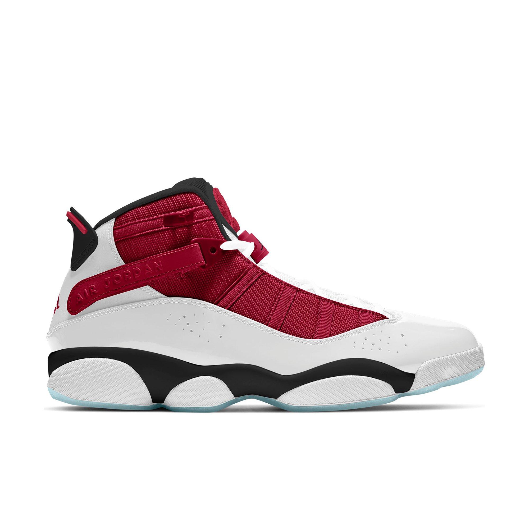 red and black jordans hibbett sports