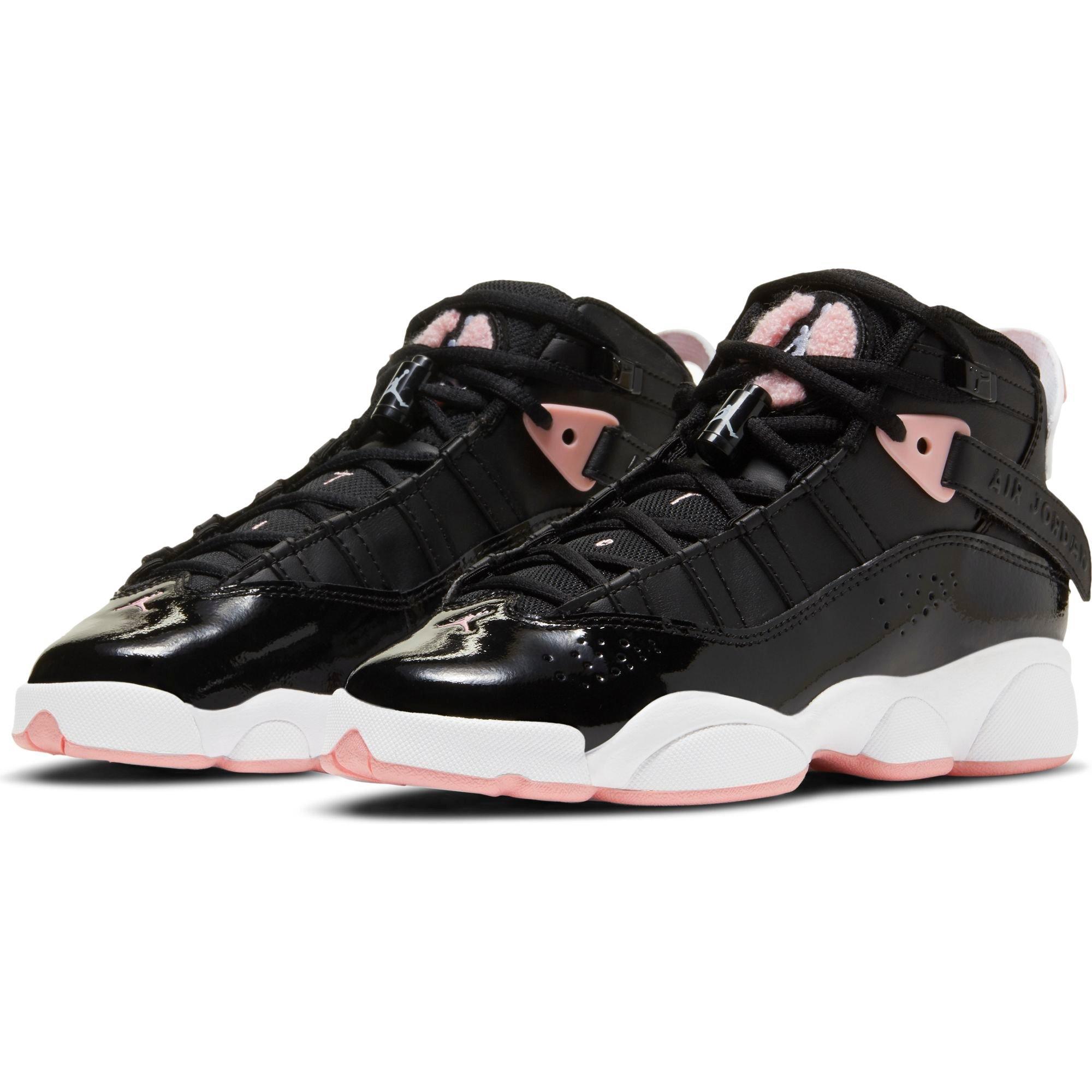 black and pink jordan 6 rings