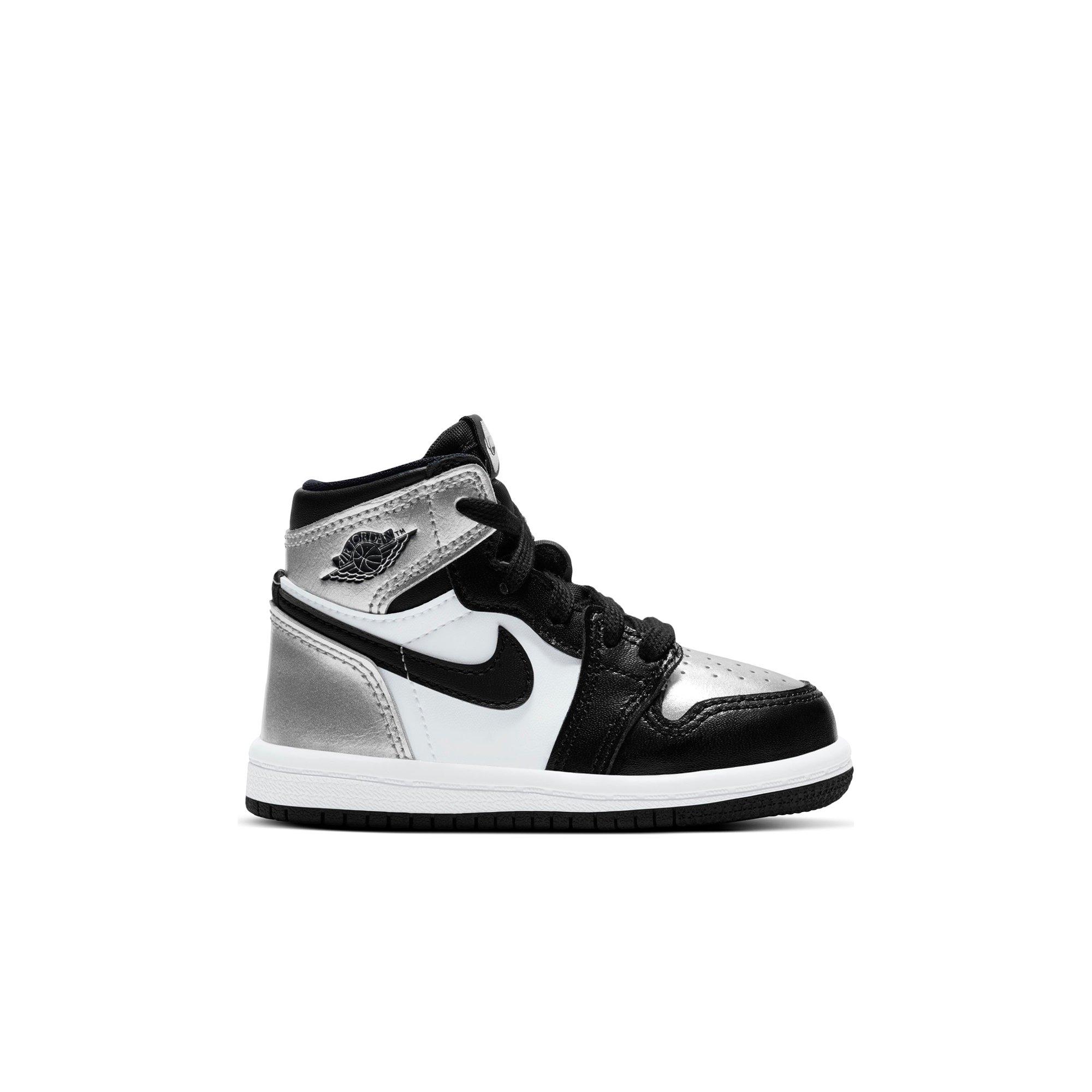 jordan 1 black white silver