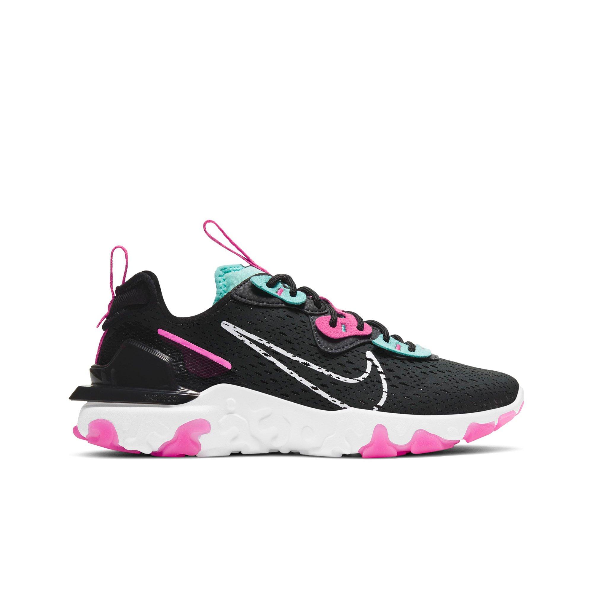 nike react pink and black