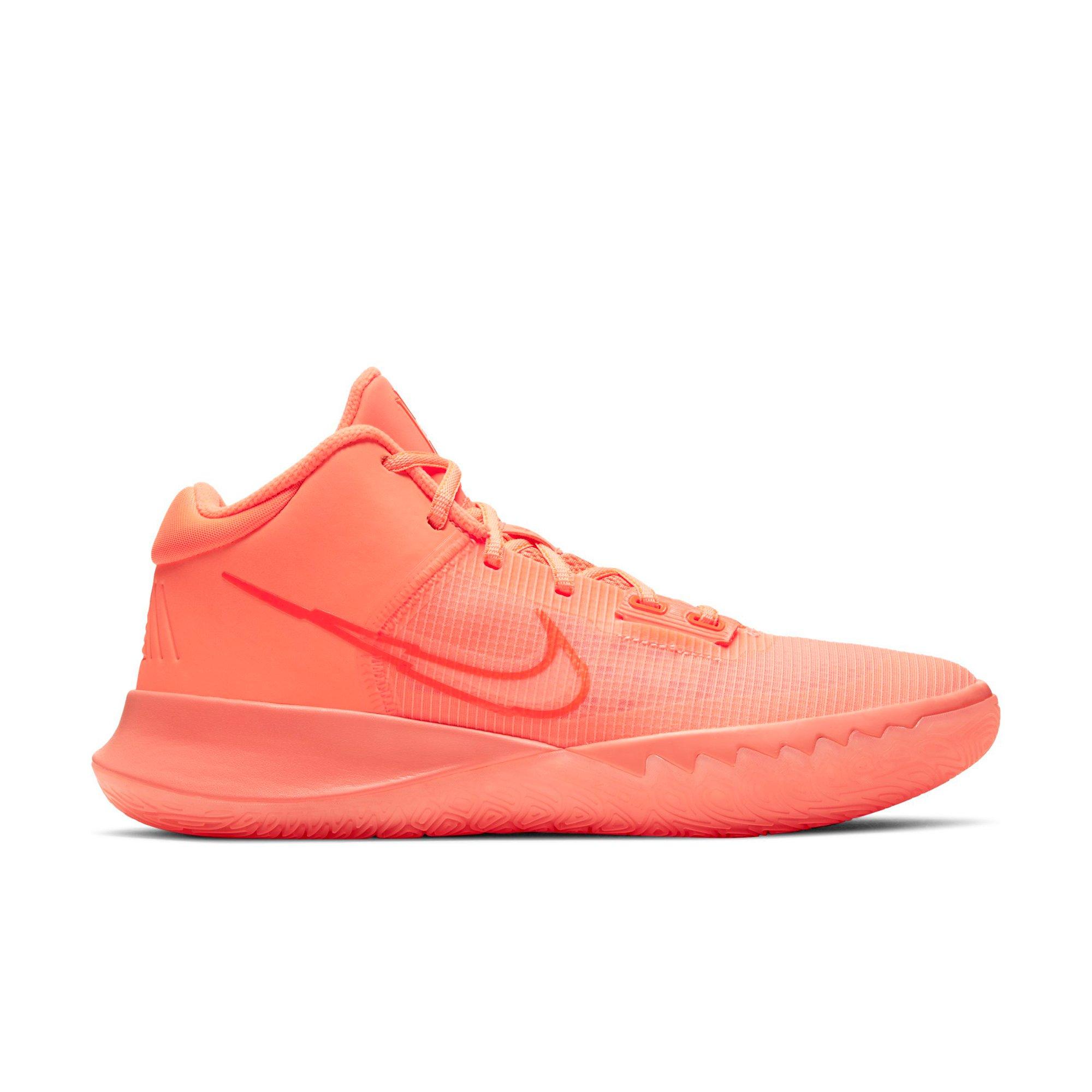 neon orange basketball shoes