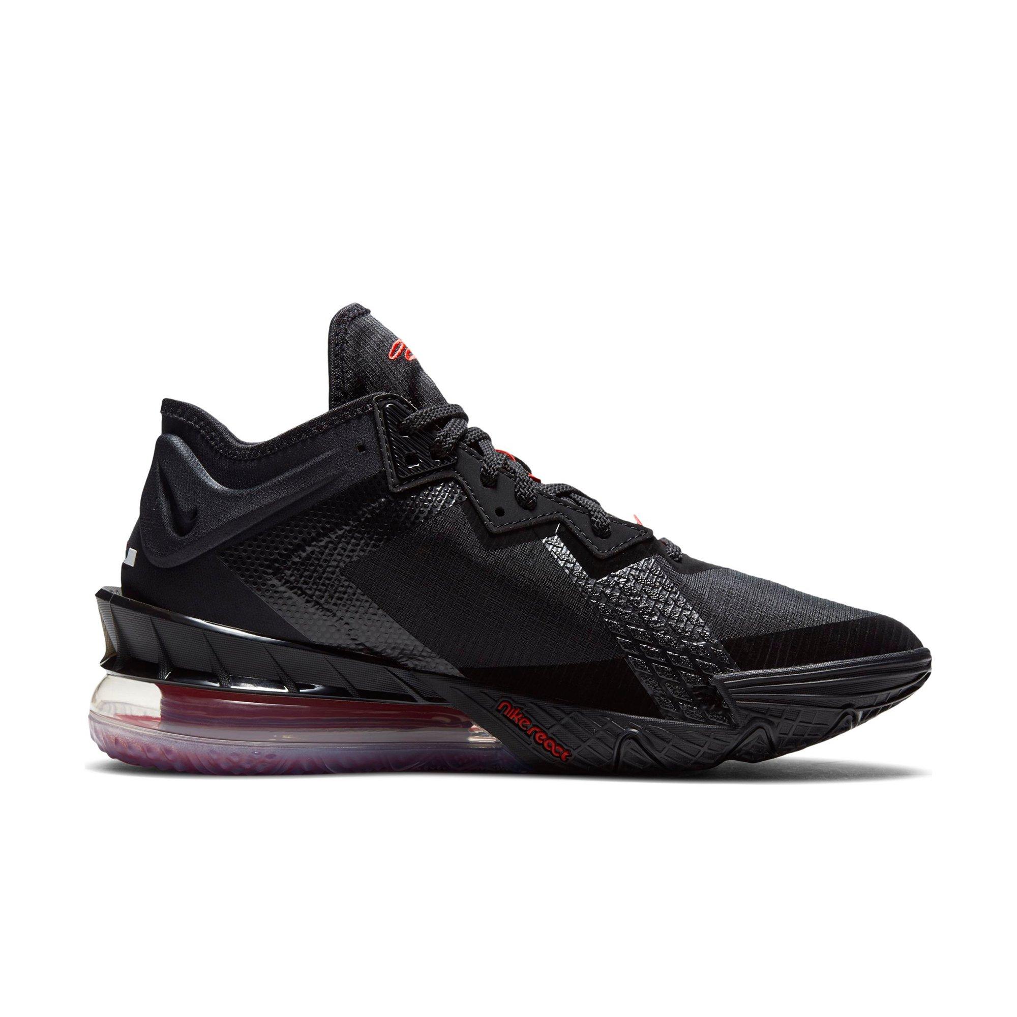 lebron 18 black red