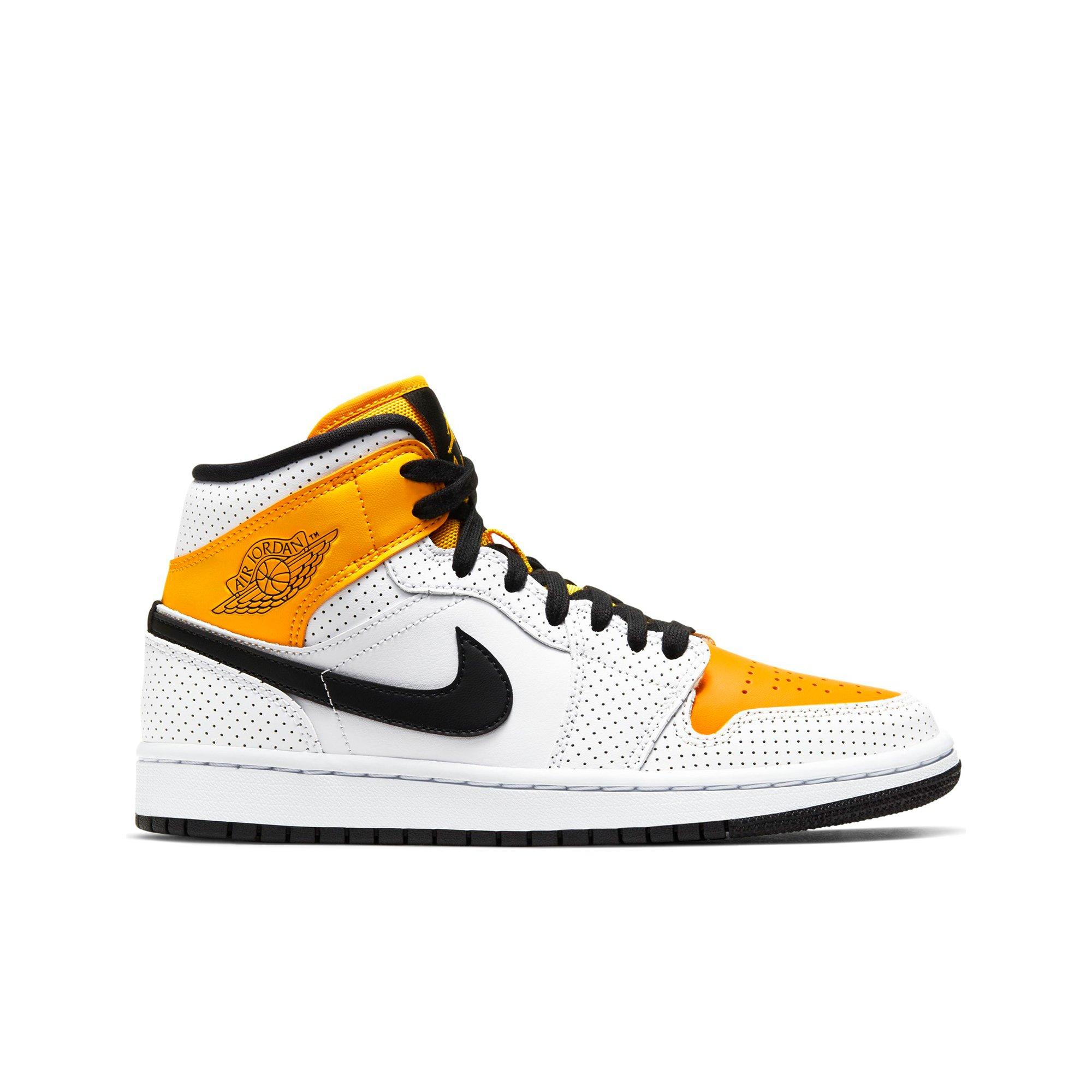 women's black and yellow jordan 1