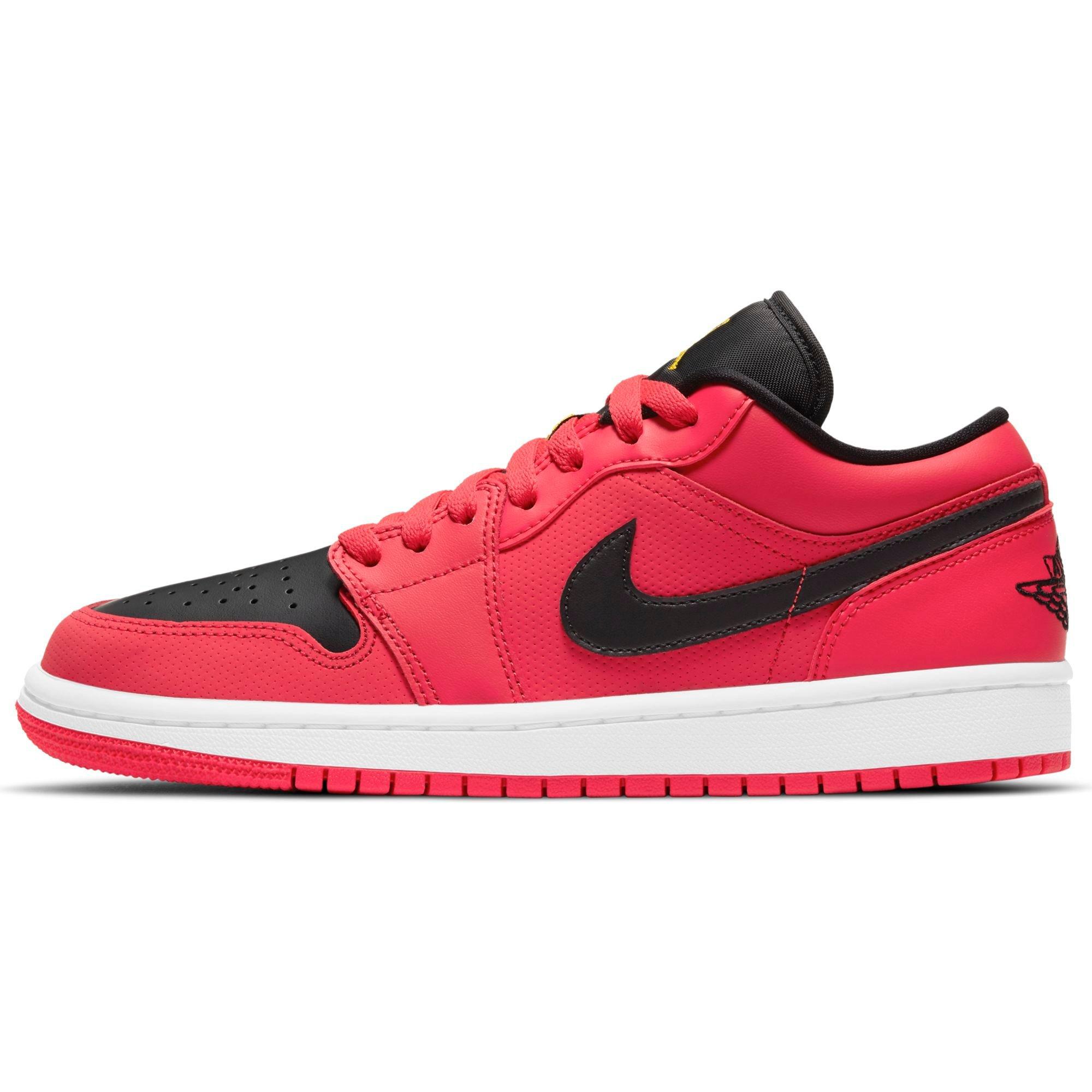 Jordan 1 Low Siren Red Black Yellow Women S Shoe Hibbett City Gear