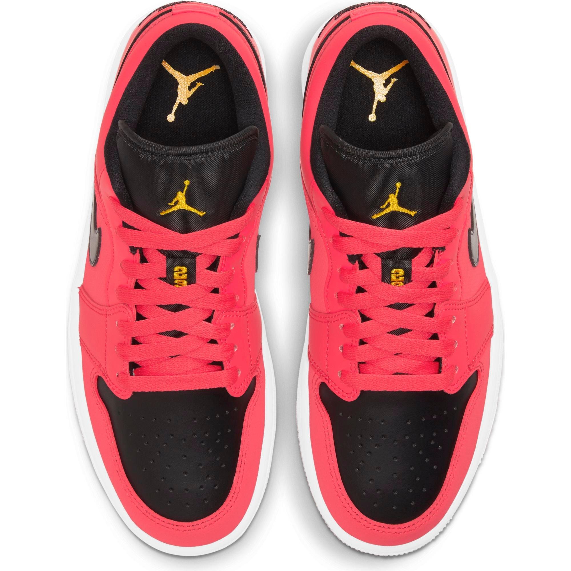 Jordan 1 Low Siren Red Black Yellow Women S Shoe Hibbett City Gear